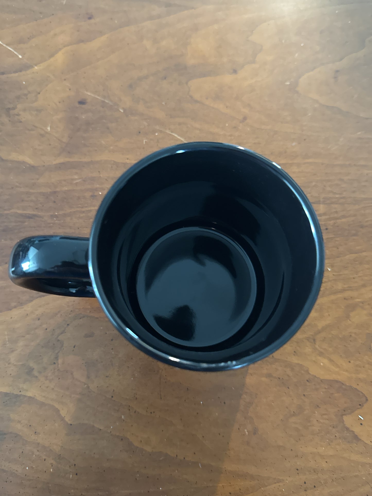 Mainstays "Less Monday More Coffee" Black Coffee Cup Mug 4.25" Tall