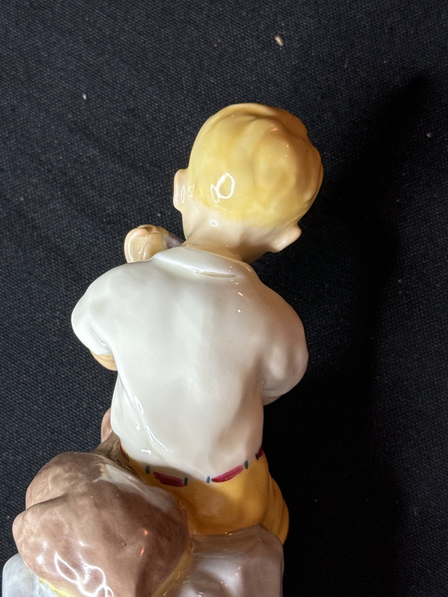 Royal Worcester Months of the Year June Boy with Dog 7" Tall Excellent condition.