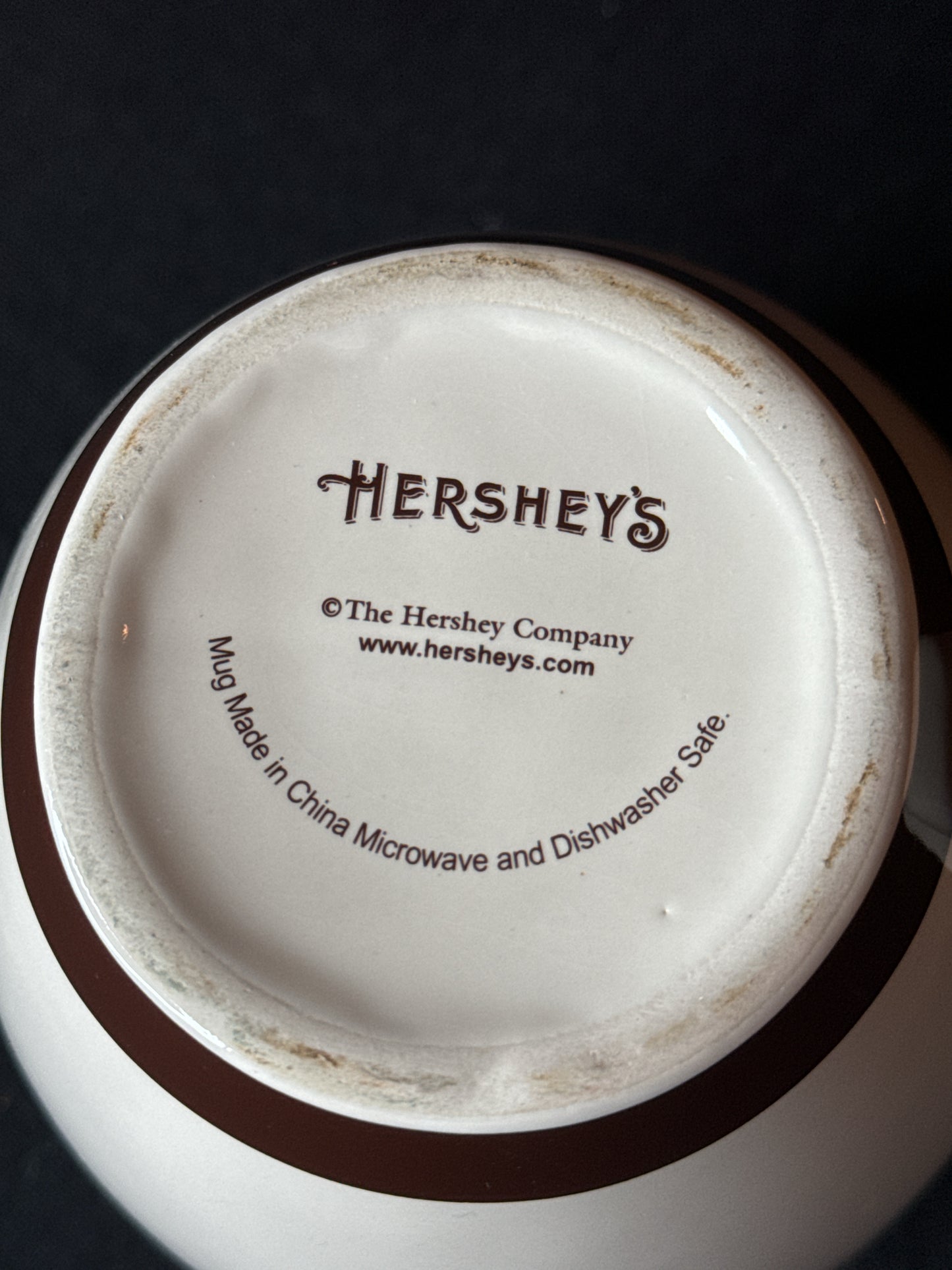 Hershey's Est. 1894 Coffee Mug 14oz 2004 Beige & Brown 4" Tall 3.5" Wide