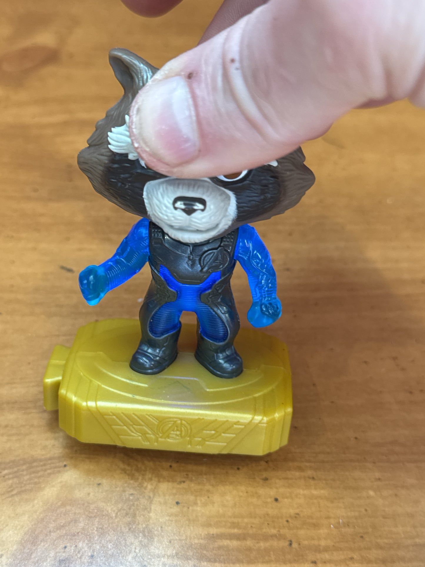 Guardians Of Galaxy Rocket Raccoon McDonalds Toy - Lights Up Works