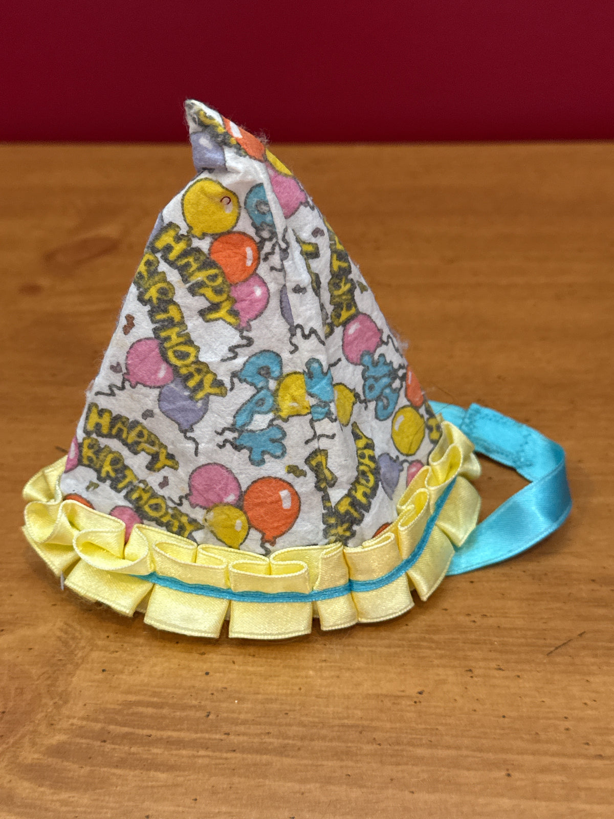 Vintage 1990 Hasbro Cabbage Patch Kid "Happy Birthday" Doll Blonde Hair Balloon Pattern Romper