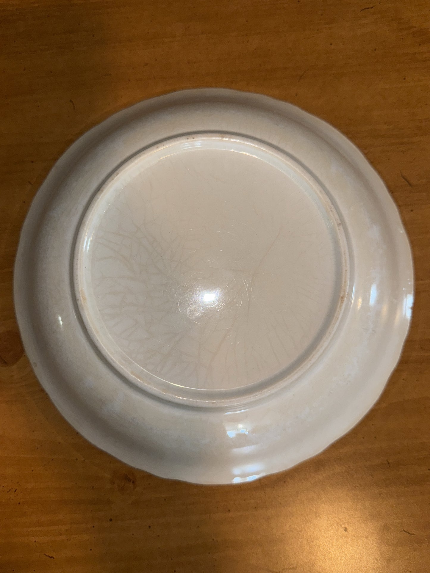 Vintage 9.5" Pink Floral Bowl - Some Crazing on Bottom