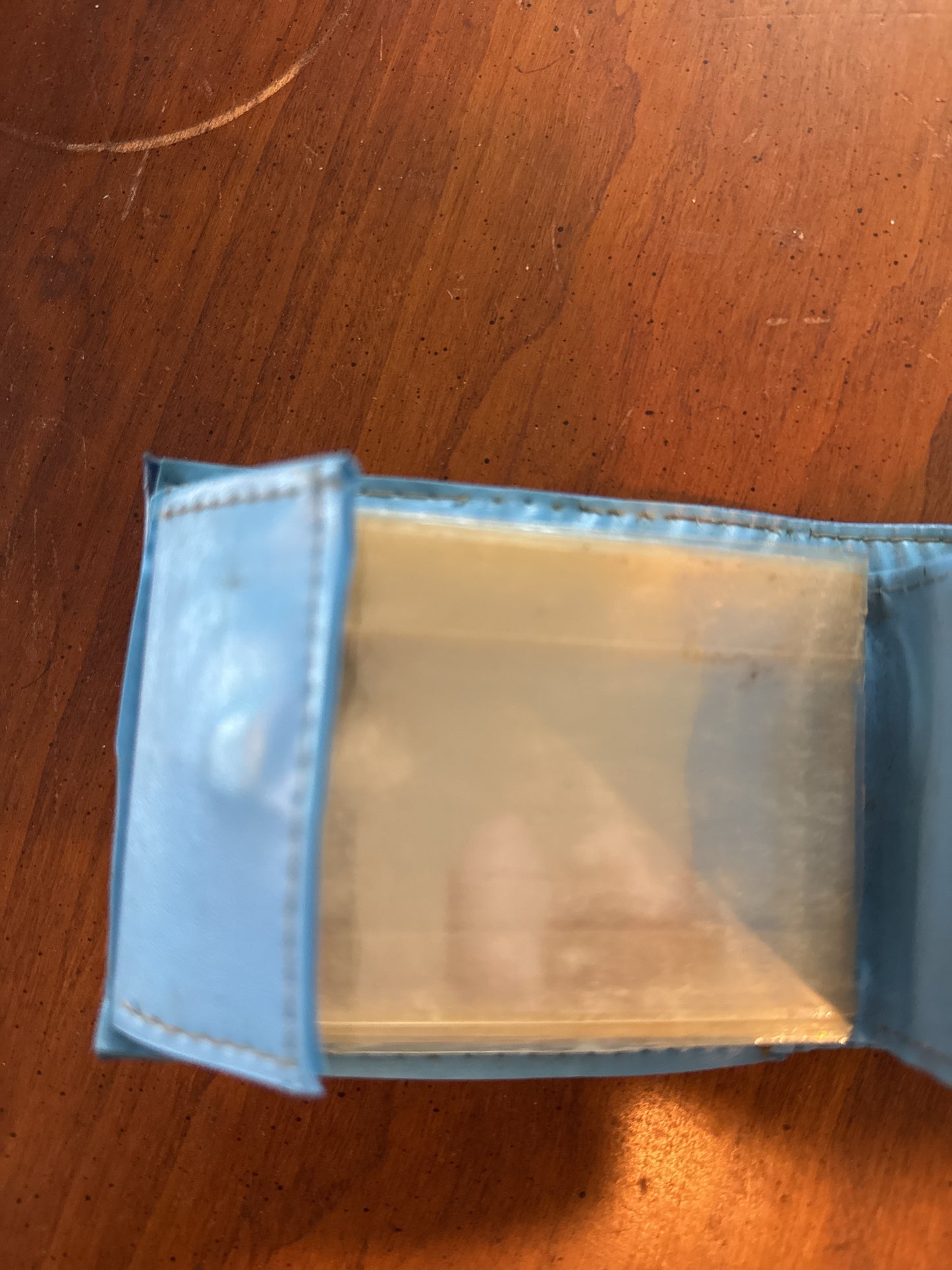 Vintage "Speak Softly and Carry a Beagle" Peanuts Wallet Blue 4.5" Wide