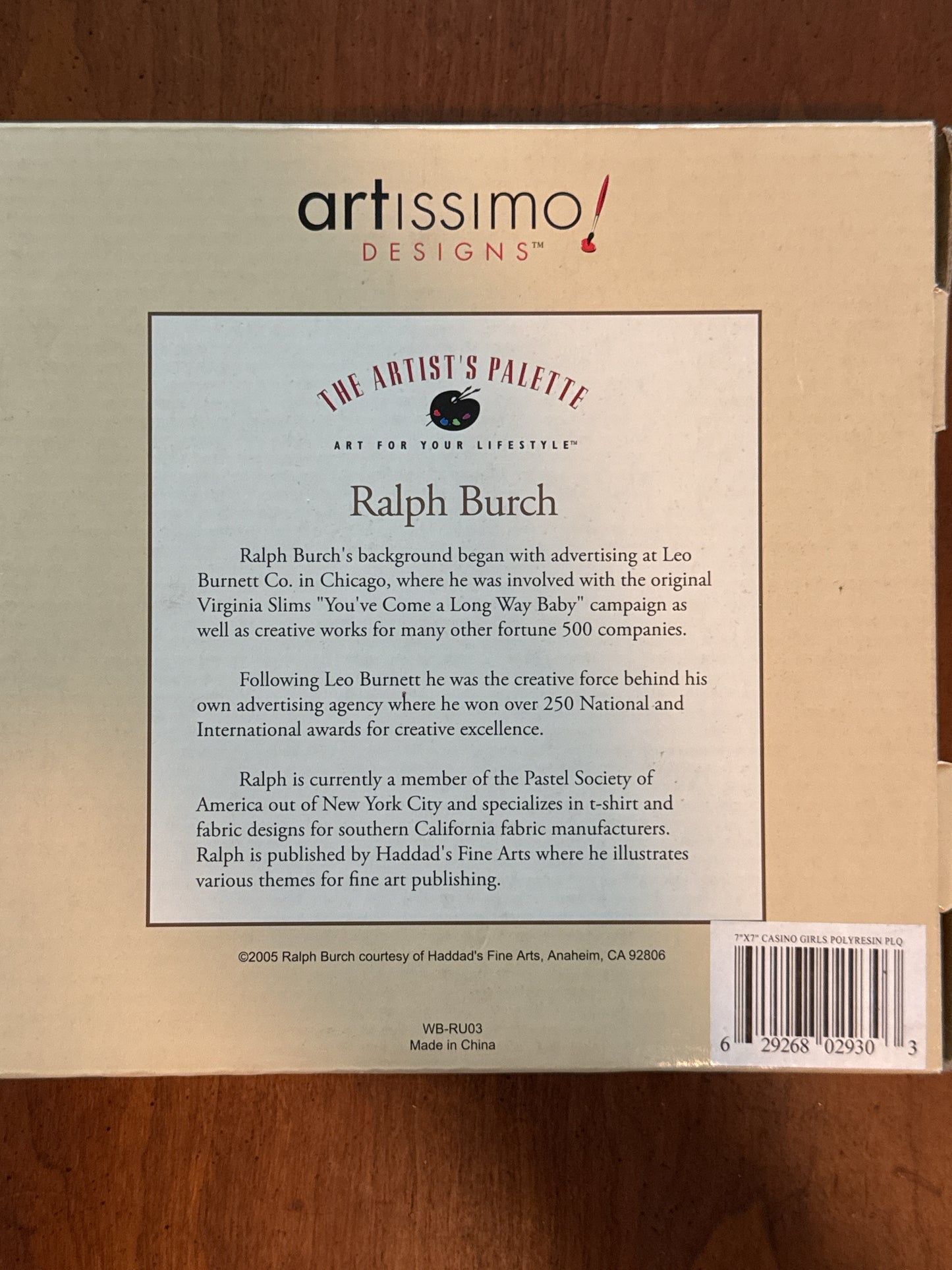 Ralph Burch Casino Queen of Hearts Poker Chip Wall Decor 7" Wide New in Box