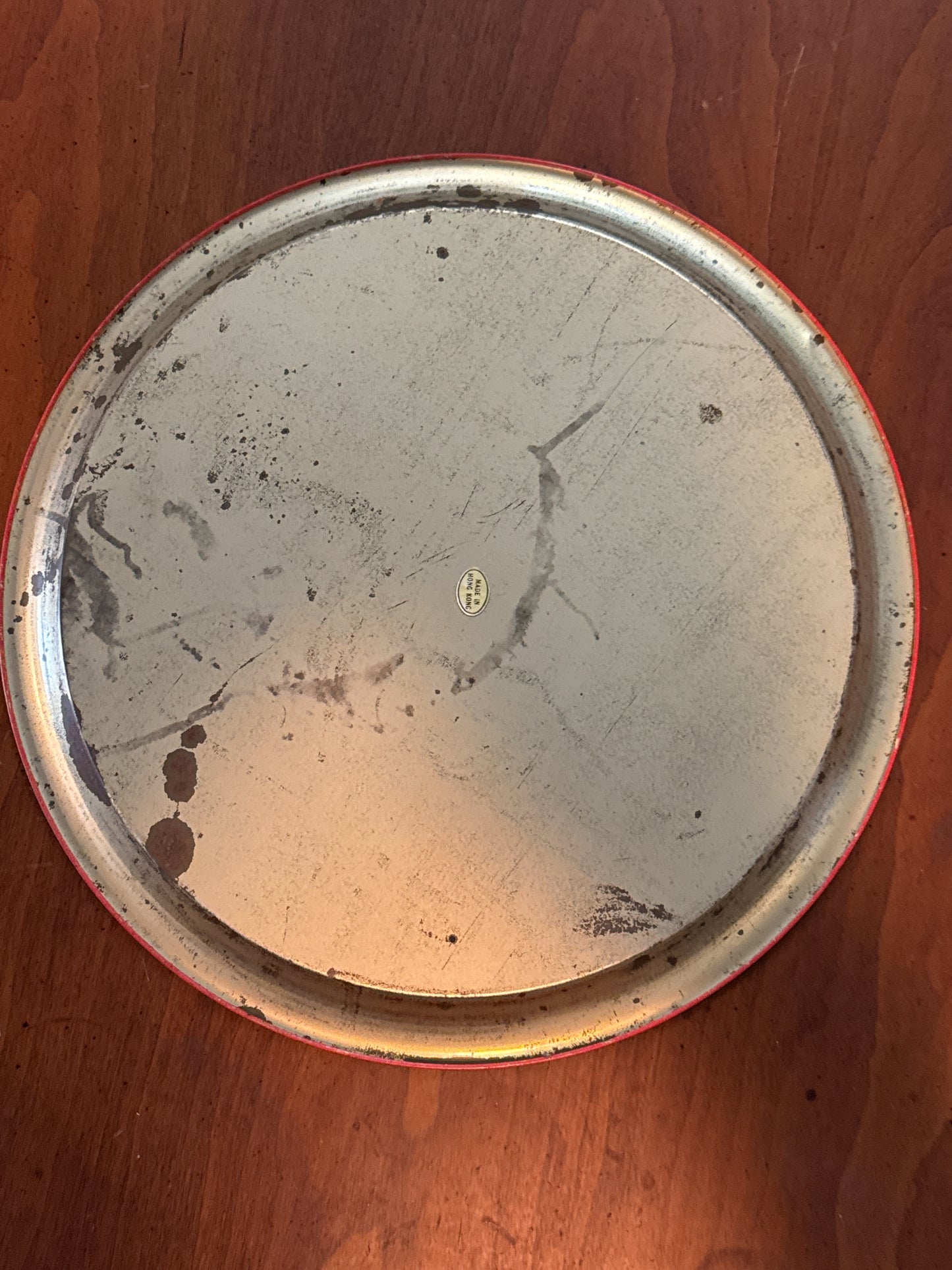 Set of 5 Robert E. Lee Comical Serving Tin Platters 11.5" Wide