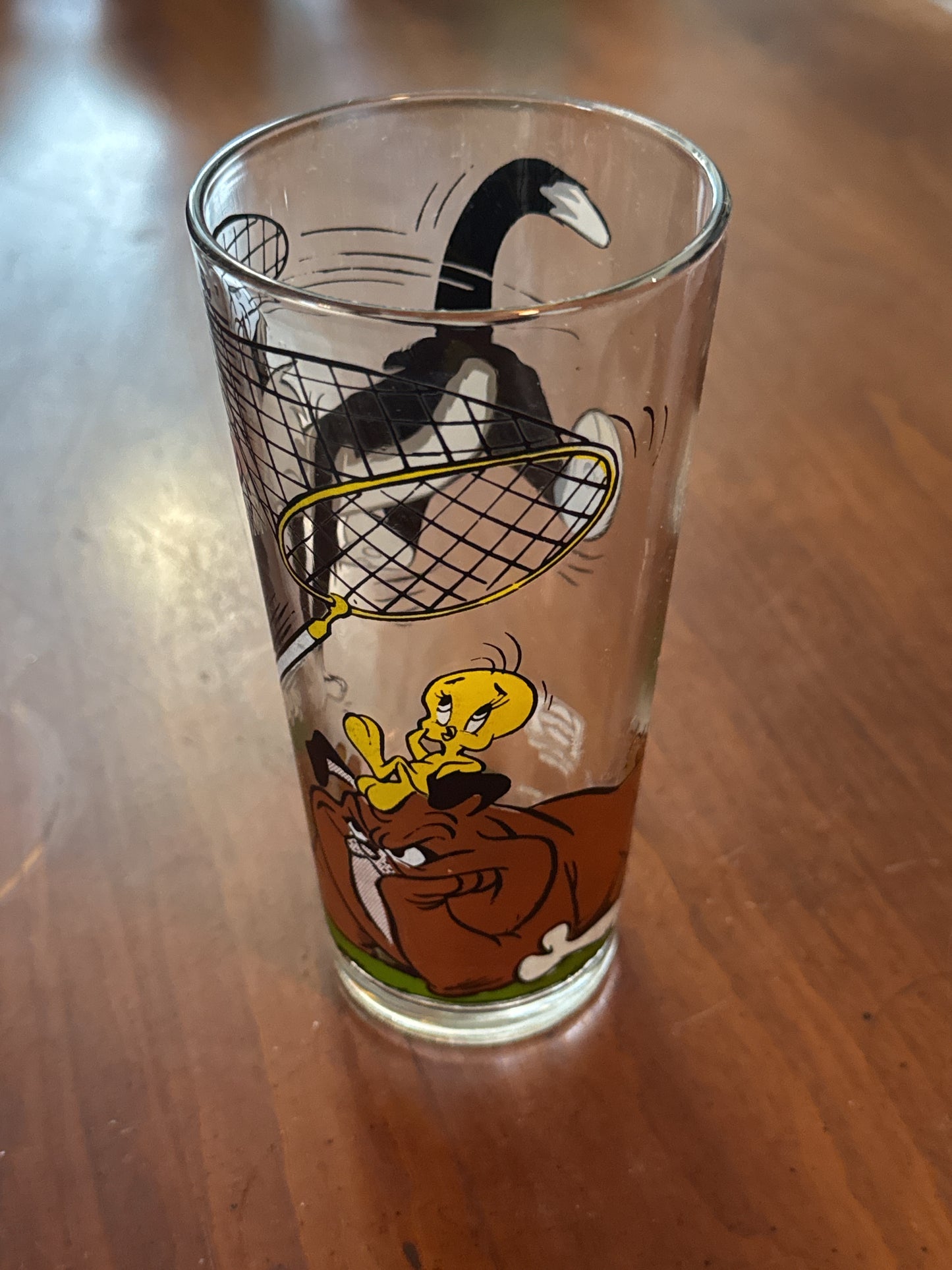 Vintage Pepsi Collector Series Sylvester, Tweety Bird and Spike Warner Bros 1976 Drinking Glass