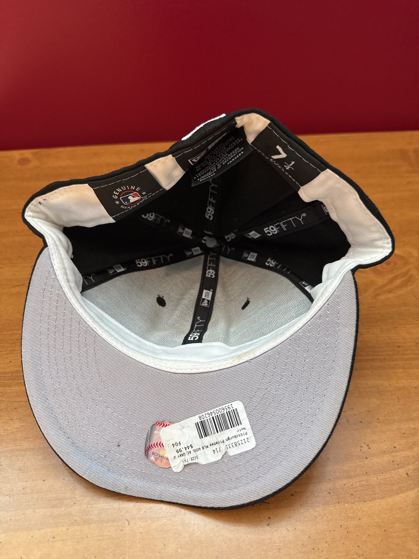 Pittsburg Pirates MLB New Era 59Fifty Sports Hat Cap Black Yellow 7 1/4 Fitted Hat