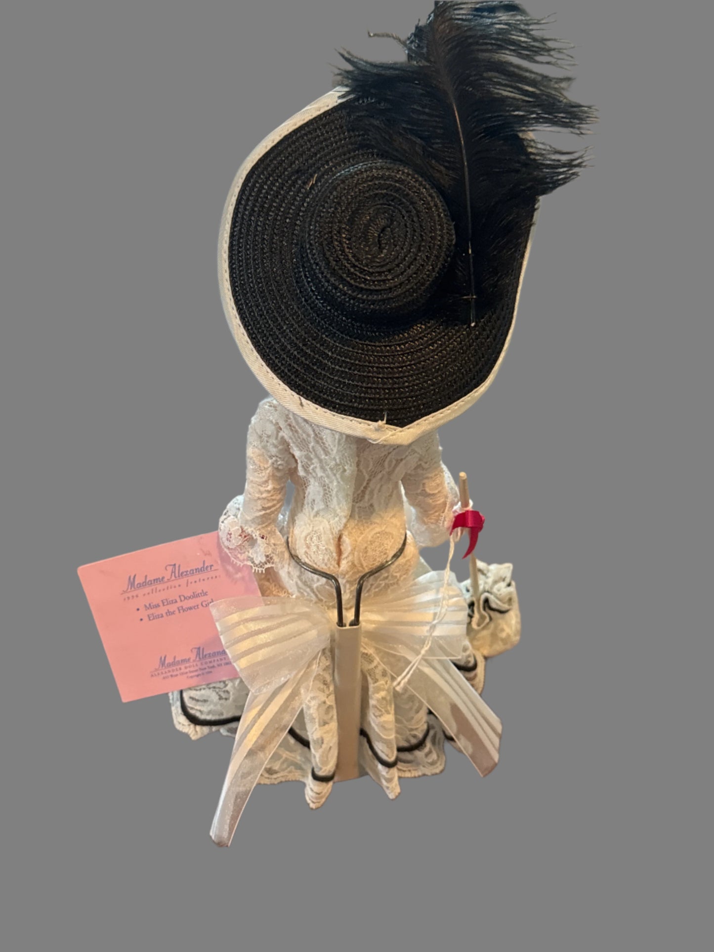 Miss Eliza Dolittle Doll 10" Tall By the Madame Alexander Doll Company With Metal Stand