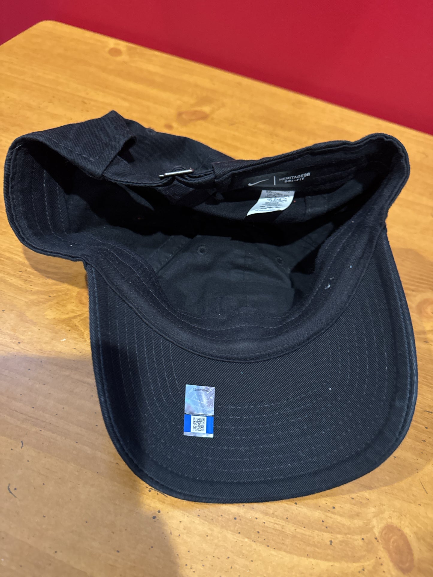Oklahoma Sooners Nike Heritage 86 Logo Performance Adjustable Baseball Hat Blue Red