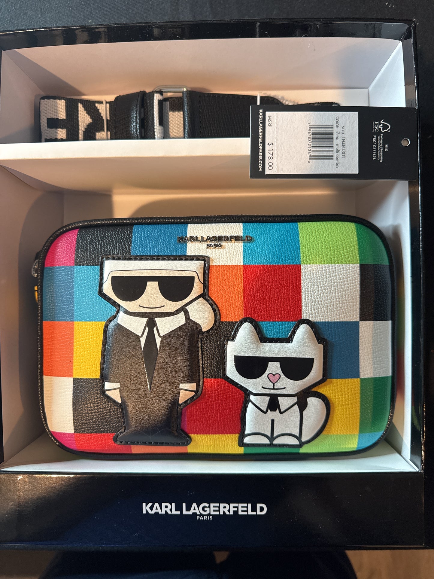 New Karl Lagerfeld PARIS Maybelle Multi Combo Camera Bag Crossbody Bag *Free Shipping*
