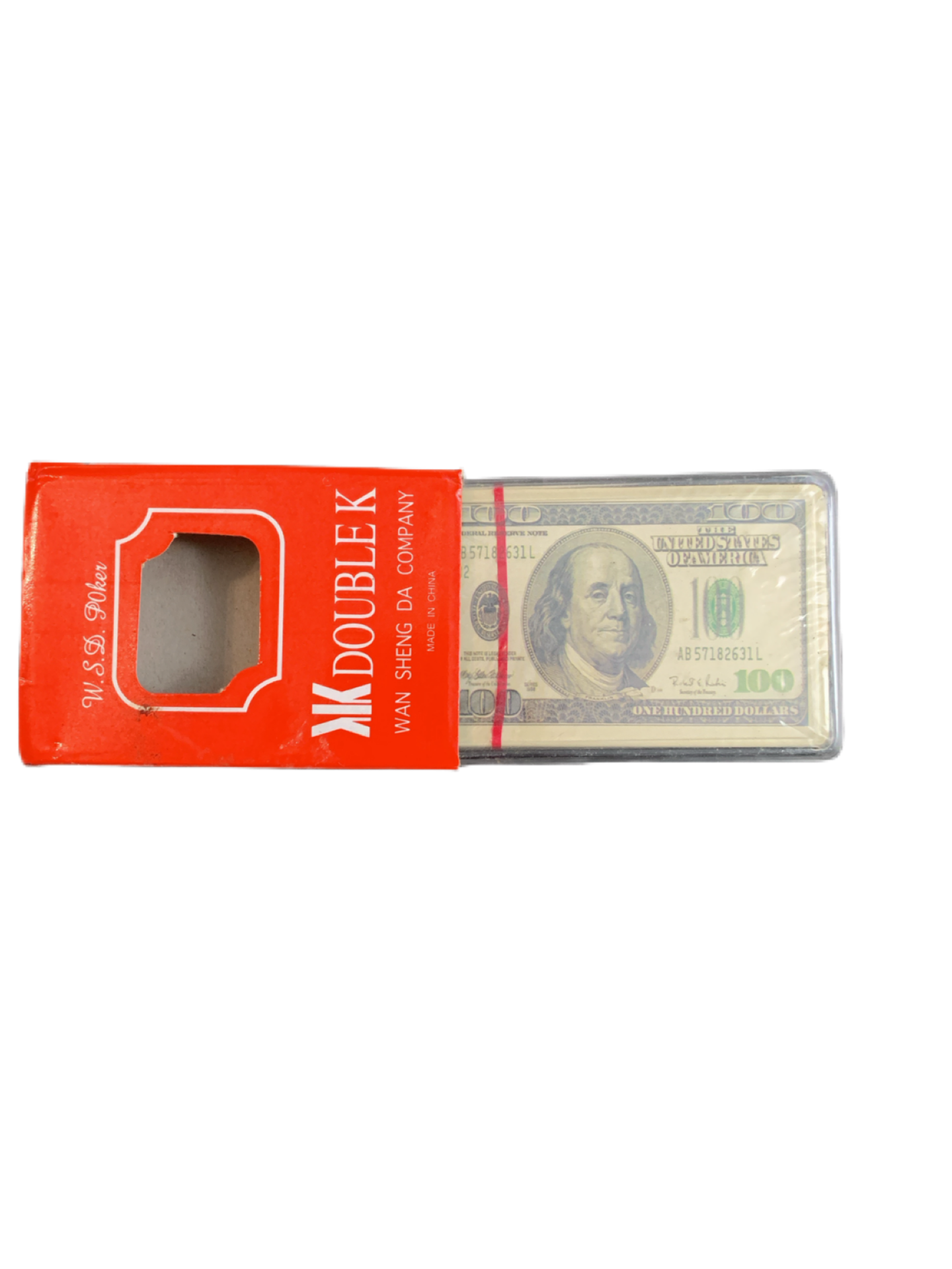 Ben Franklin $100 Bill Playing Cards Sealed Deck of Playing Cards