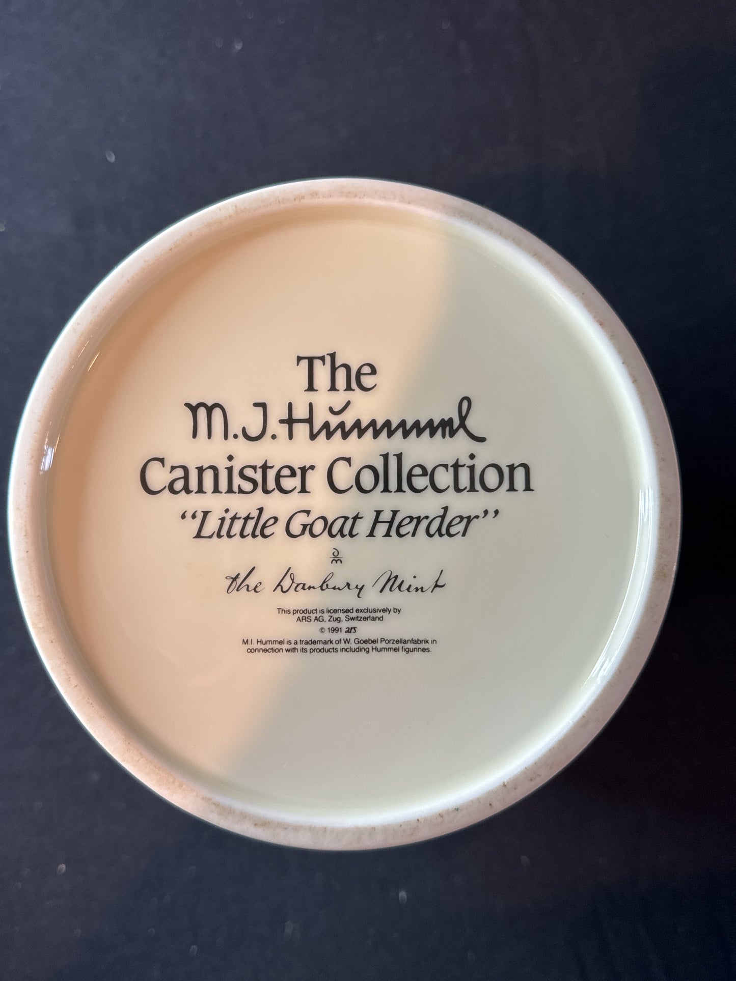 1991 Hummel Danbury Mint Full Porcelain Cookie Jar Canister Set of 4 Germany Seal Rings