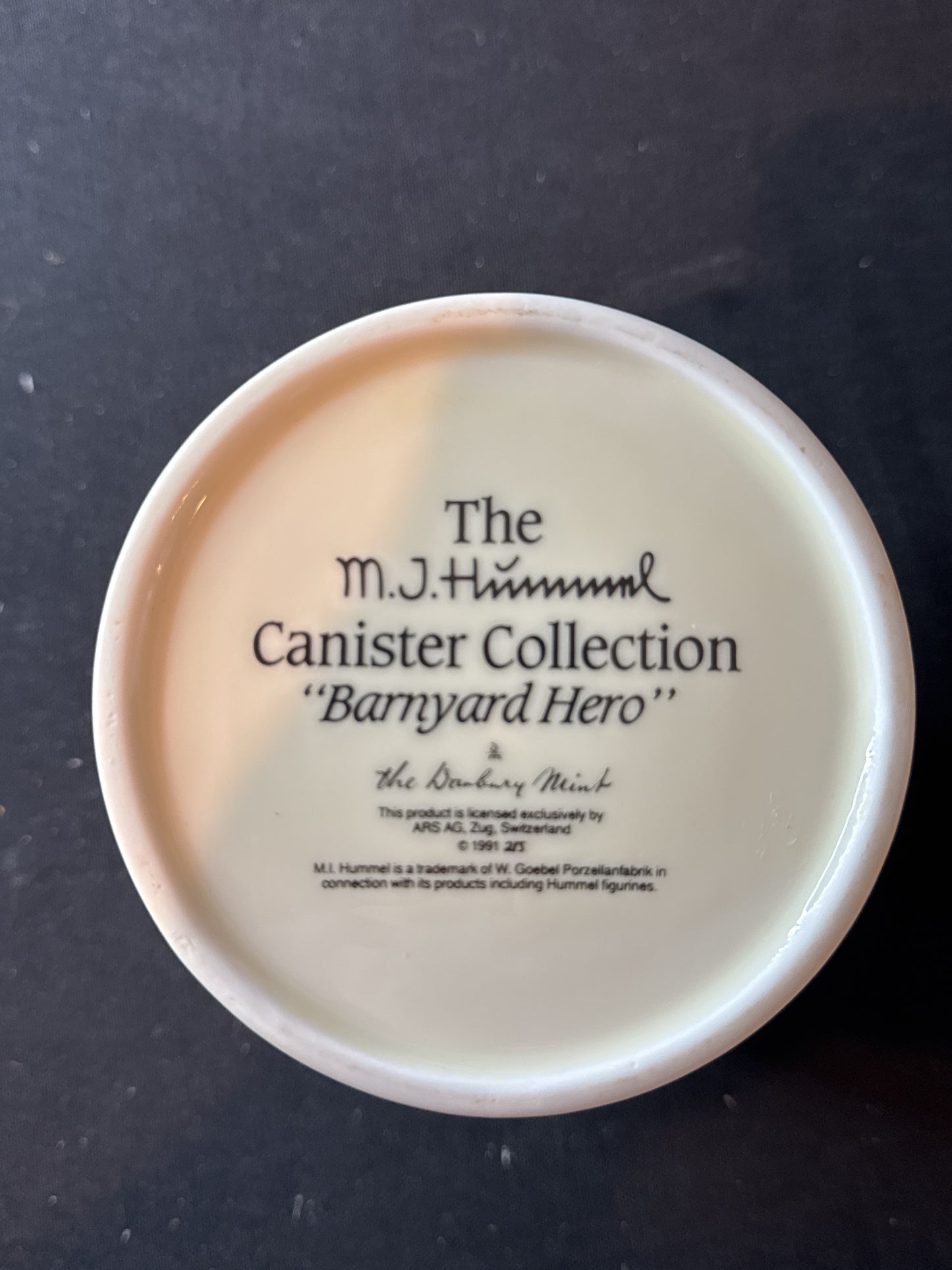 1991 Hummel Danbury Mint Full Porcelain Cookie Jar Canister Set of 4 Germany Seal Rings