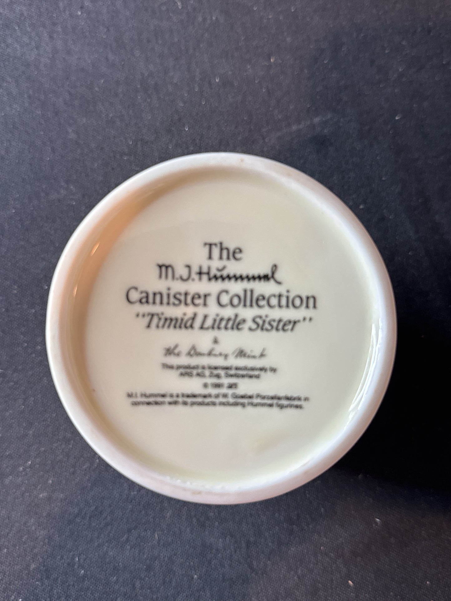 1991 Hummel Danbury Mint Full Porcelain Cookie Jar Canister Set of 4 Germany Seal Rings