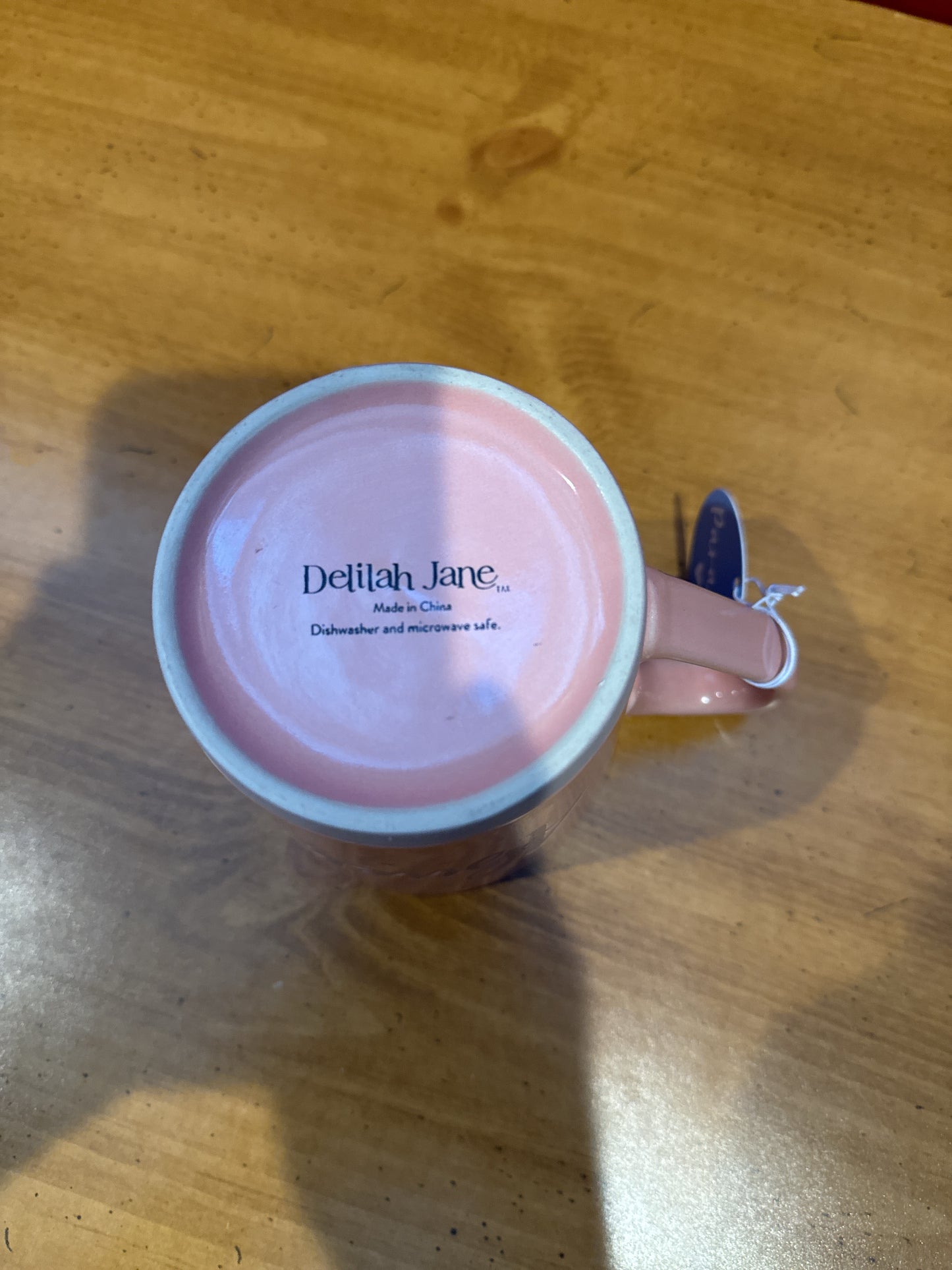 Delilah Jane Pink "Abuela Te Amo" Coffee Cup Mug 4" Tall New