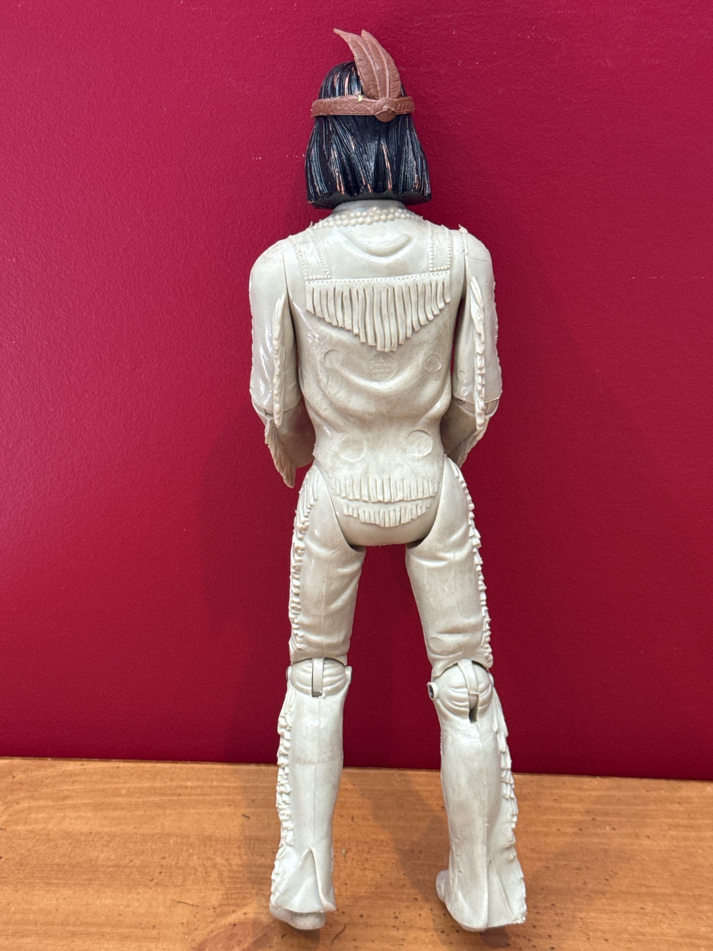 Vintage 1967 Marx Johnny West Geronimo Indian Action Figure 12" Doll No Hands
