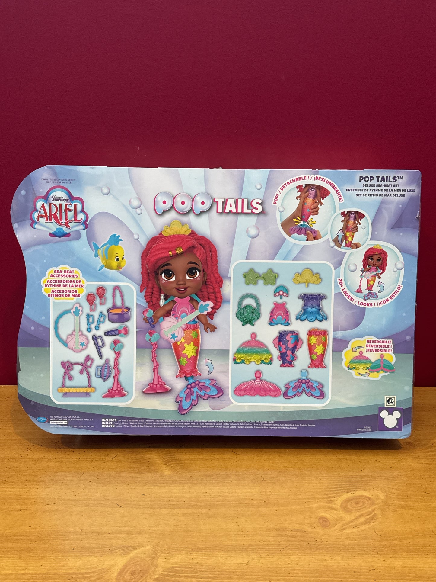 Disney Junior Ariel Pop Tails Deluxe Sea-Stage Set 26 Pieces New in Box
