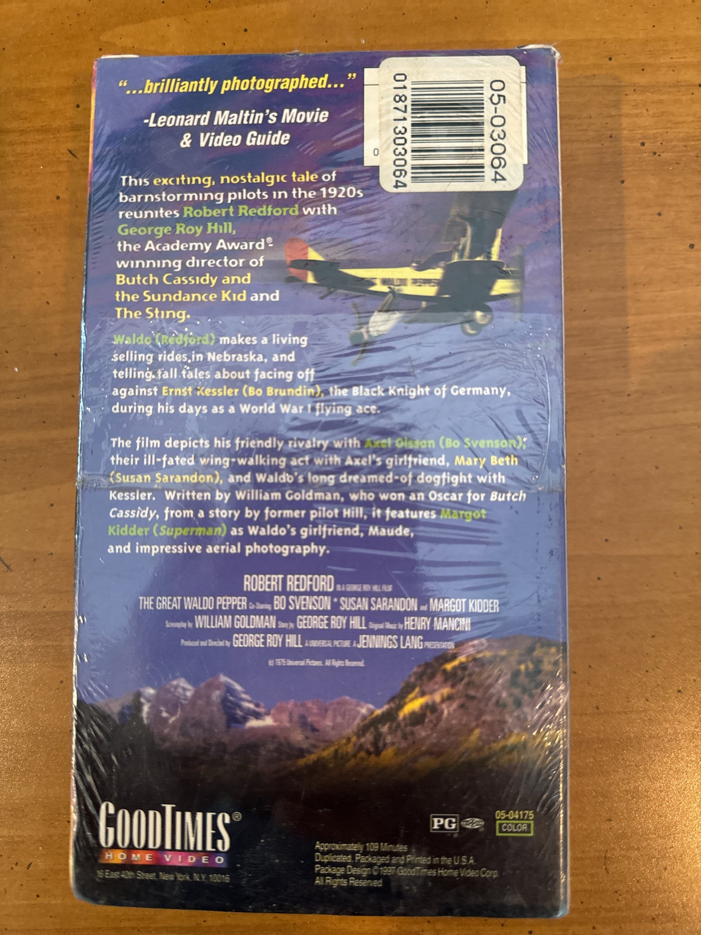 The Great Waldo Pepper Robert Redford VHS New Sealed in Plastic