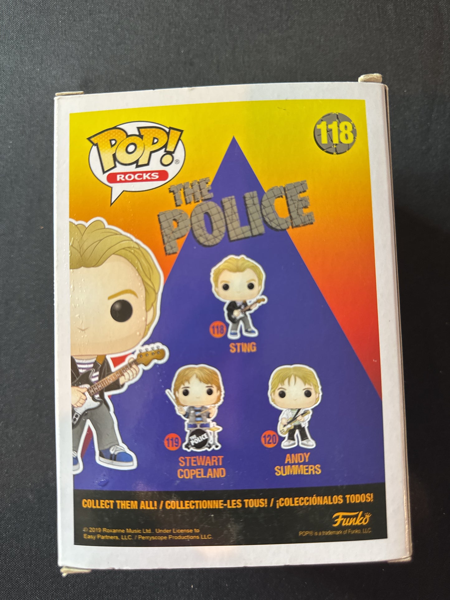 Funko Pop! Rocks The Police #118 Sting Vinyl Figure New In Box