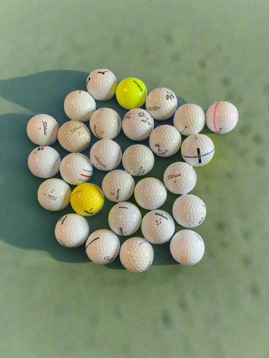 28 Used Golf Balls Variety of Brands