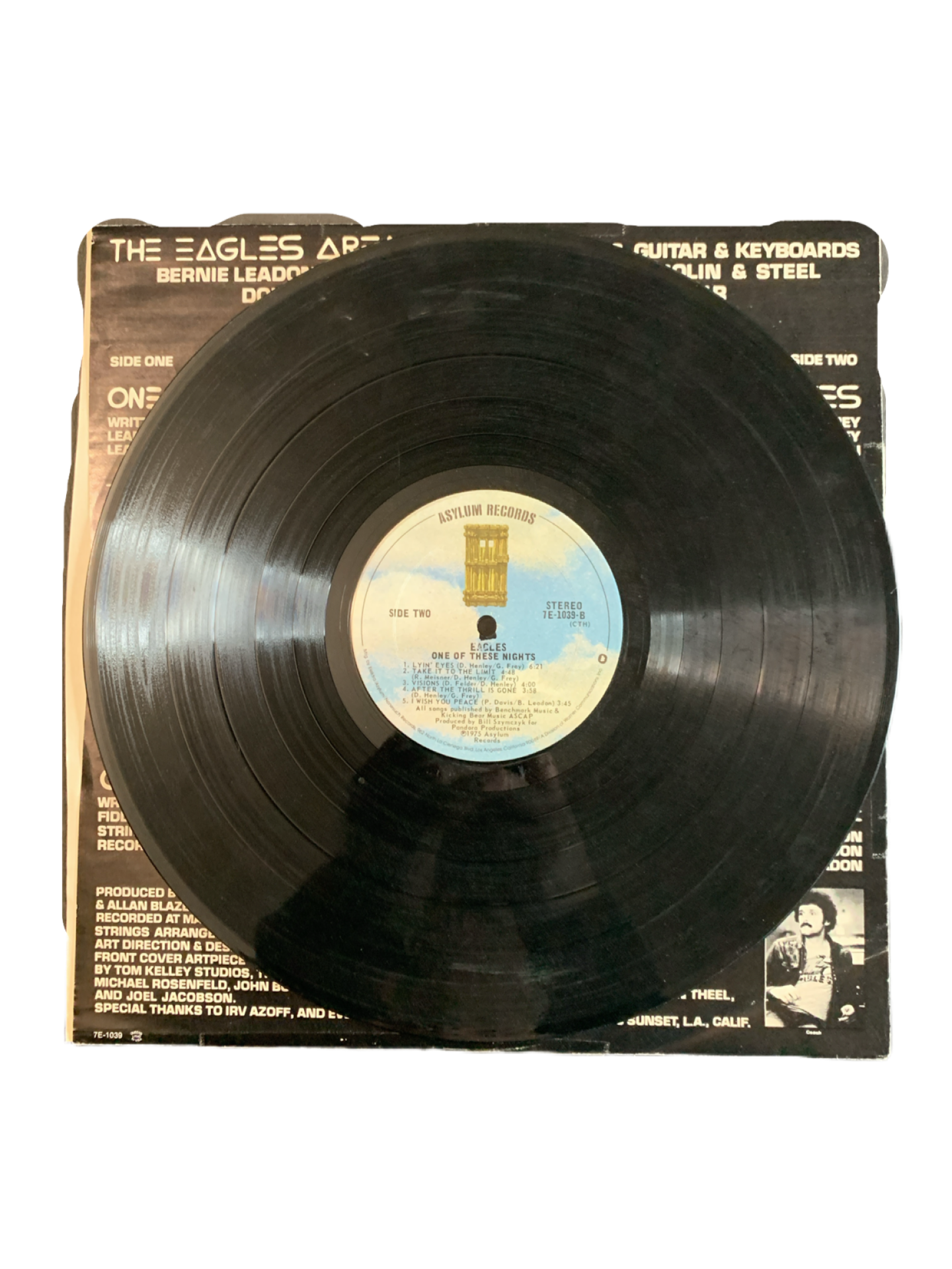 Eagles One of these Nights Original First Press LP Album Embossed Cover 1975