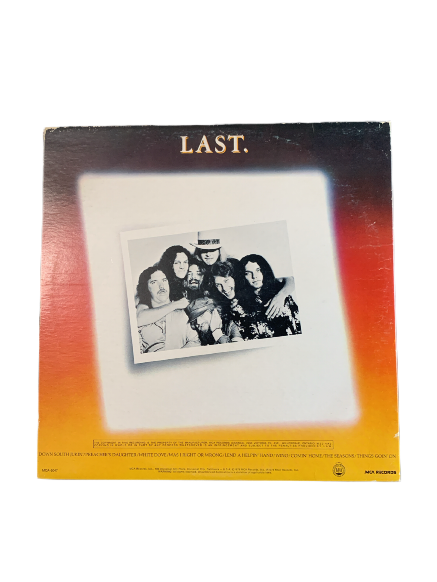 Lynyrd Skynyrd - Skynyrd's First and ... Last (LP, Album, Glo)