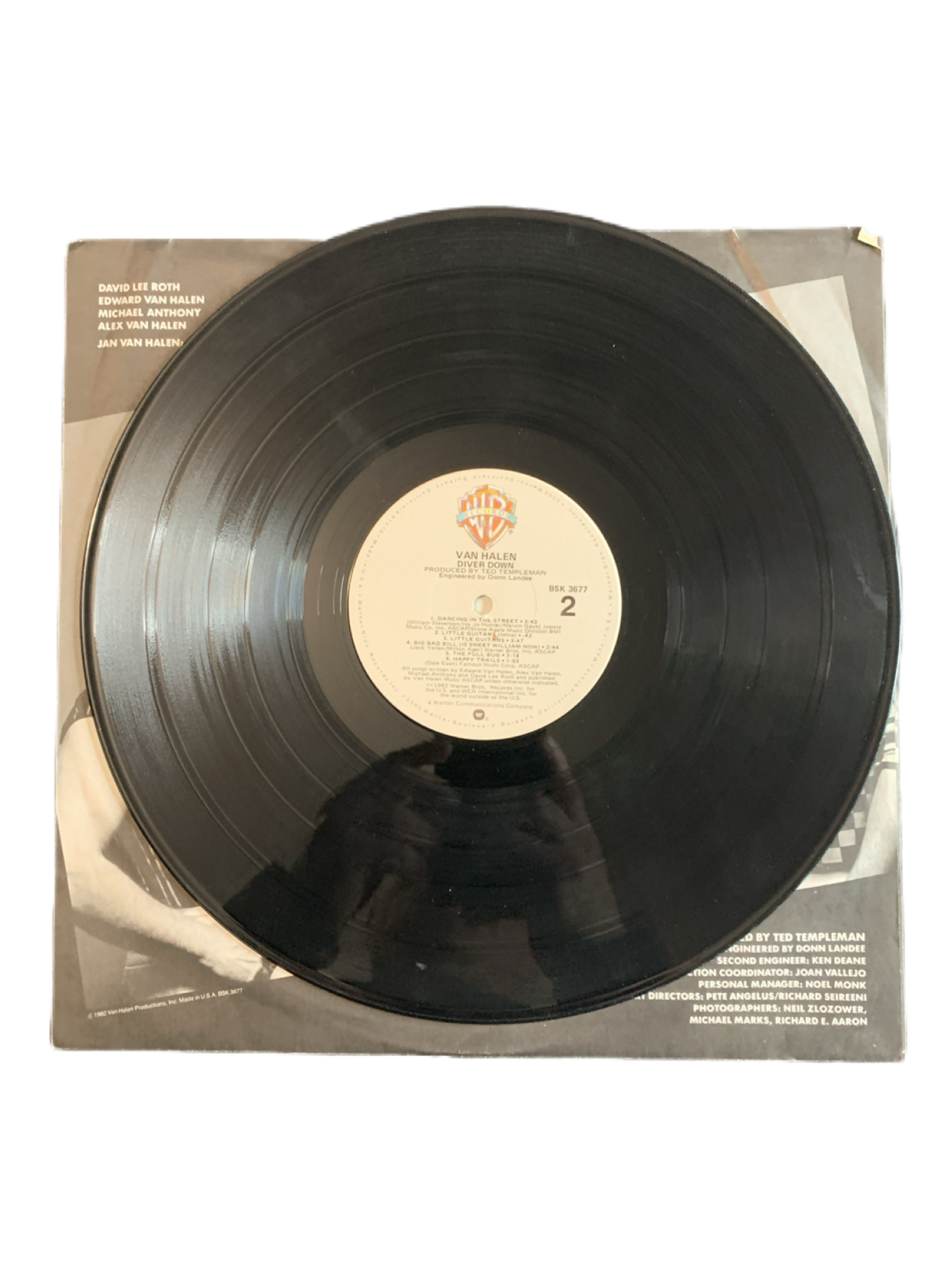 Van Halen Diver Down 1982 BSK 3677 Vinyl LP Warner Bros. Records 1st Pressing