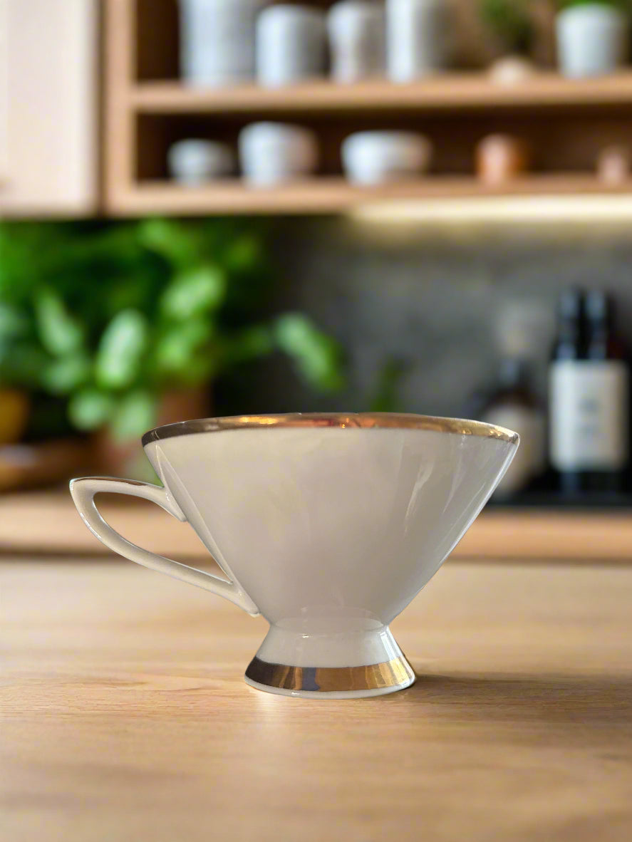 Winterling Tea Cup and Saucer and Salad Plate 2.75" Tall Cup 6" Wide Saucer 7.5" Wide Plate