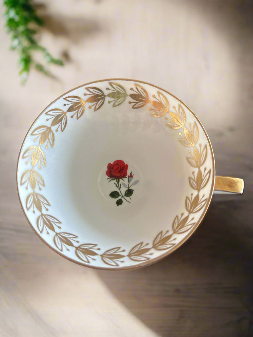 Winterling Tea Cup and Saucer and Salad Plate 2.75" Tall Cup 6" Wide Saucer 7.5" Wide Plate