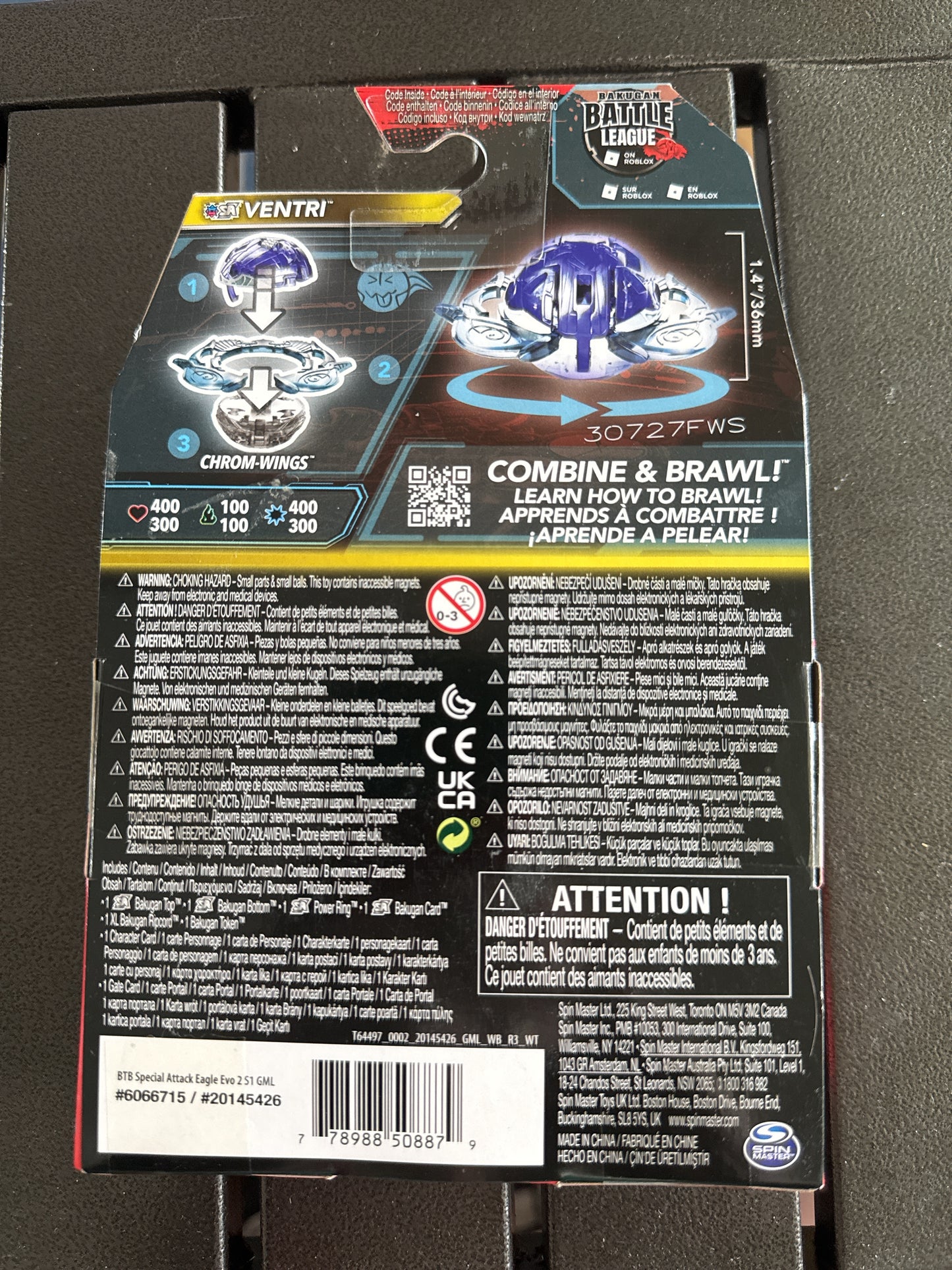 Bakugan Galactic Ventri Special Attack Gen 3 Wave 1 Galactic Chase 2023 New in Box