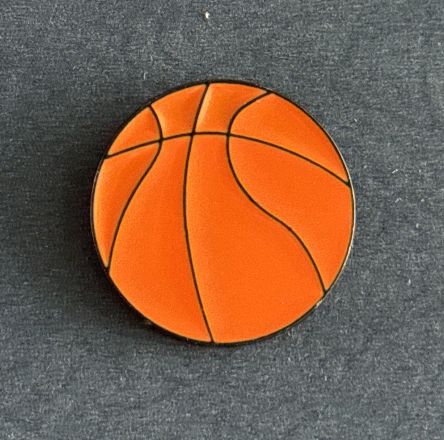 Basketball Enamel Pin Orange