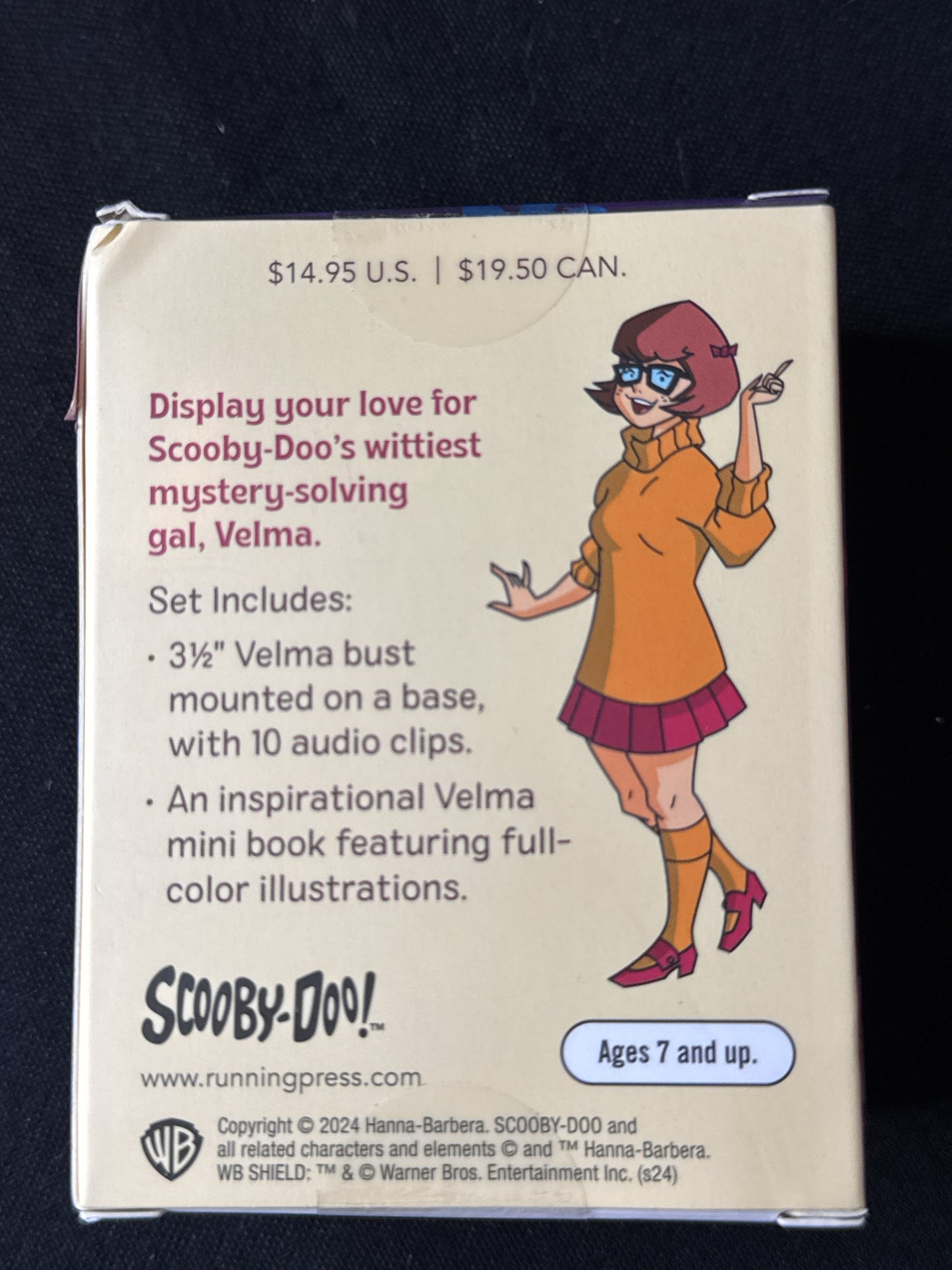 Scooby Doo TV Series Velma Talking Bust and Illustrated Book New in Box Sealed