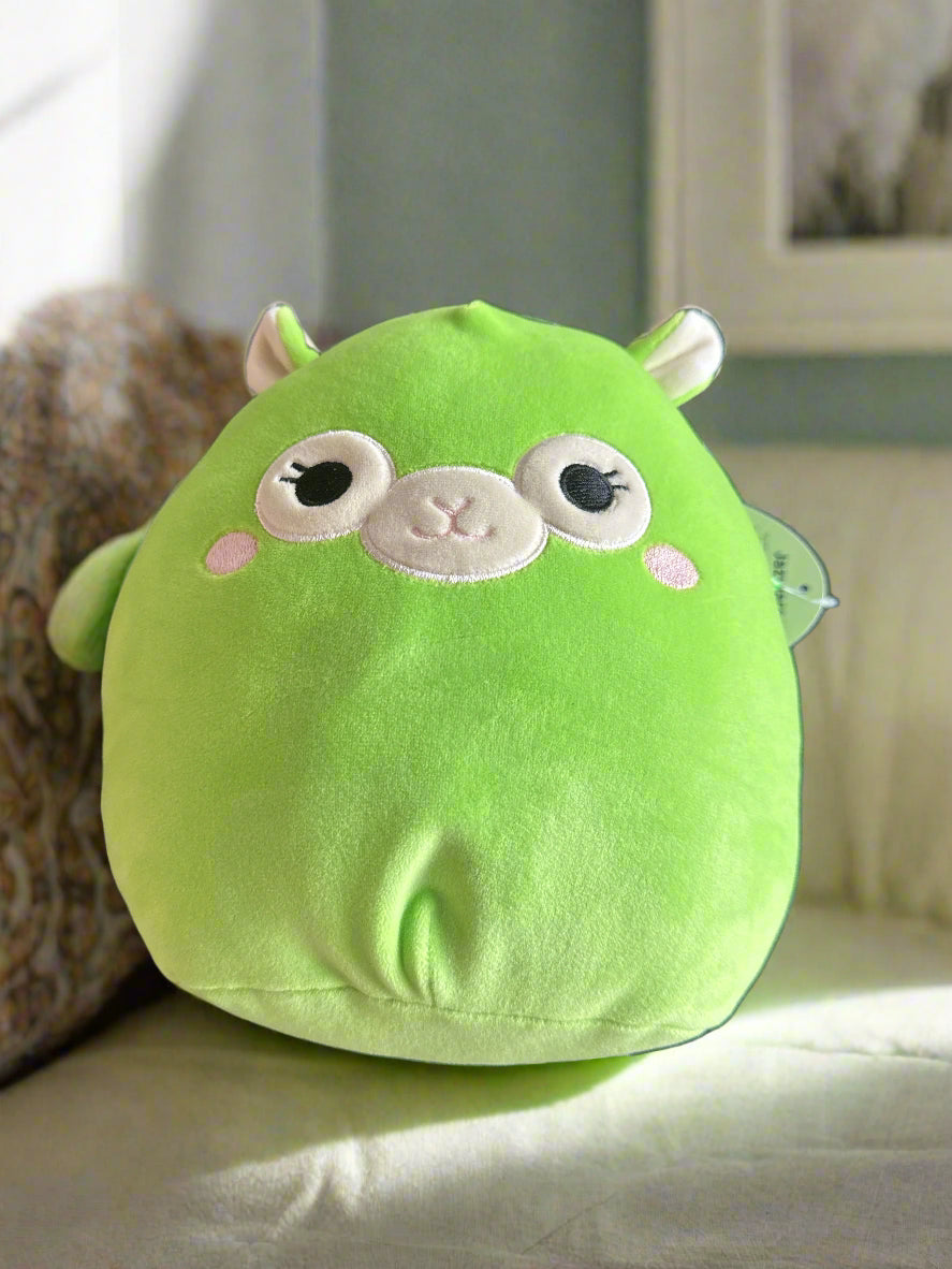 Squishmallows 8" Plush Jim The Green Alpaca Llama Kellytoy 2018 Soft New With Tags