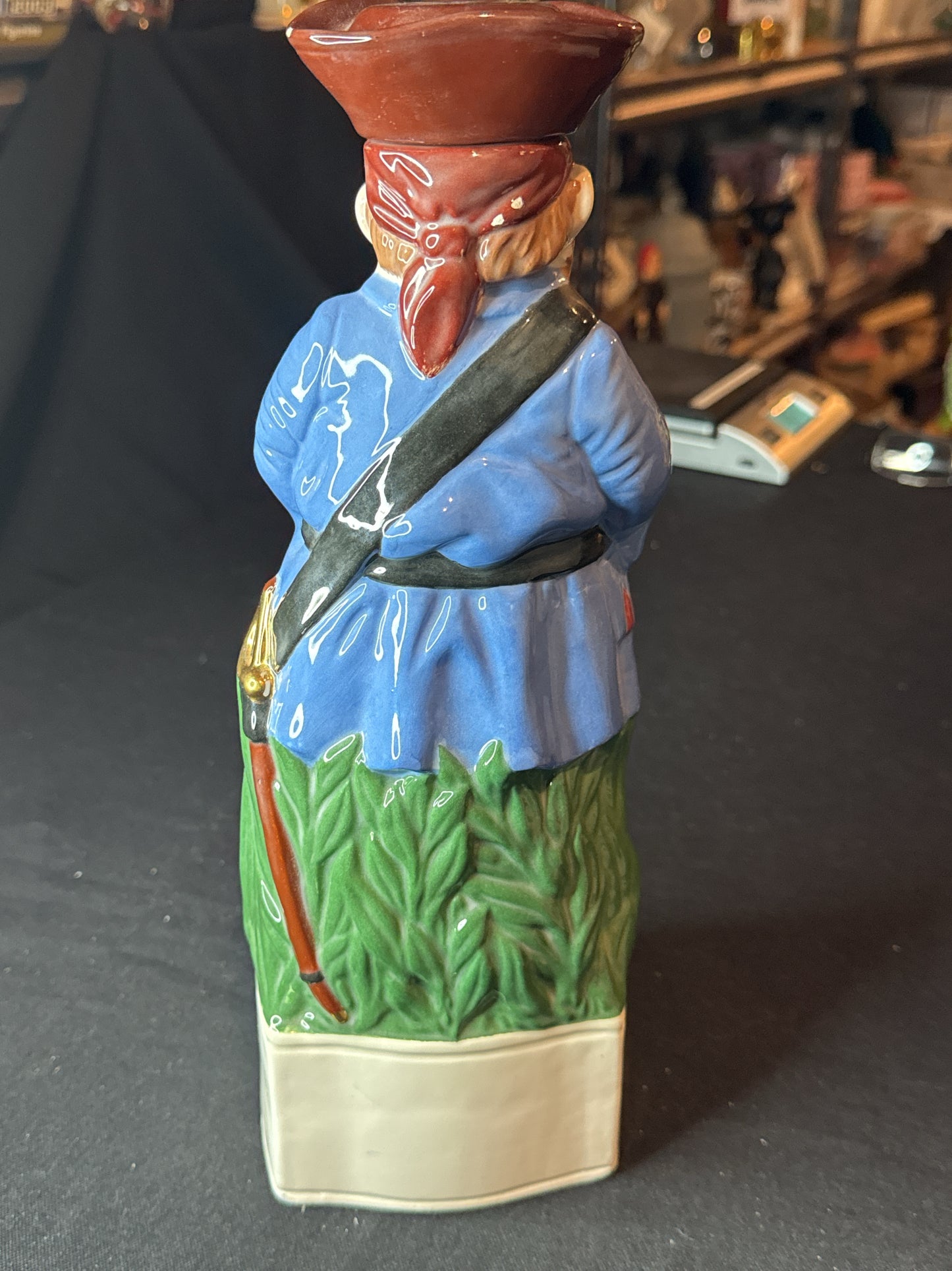 Alberta's Molds 12.5" Hand Painted Ceramic Pirate Decanter Rum