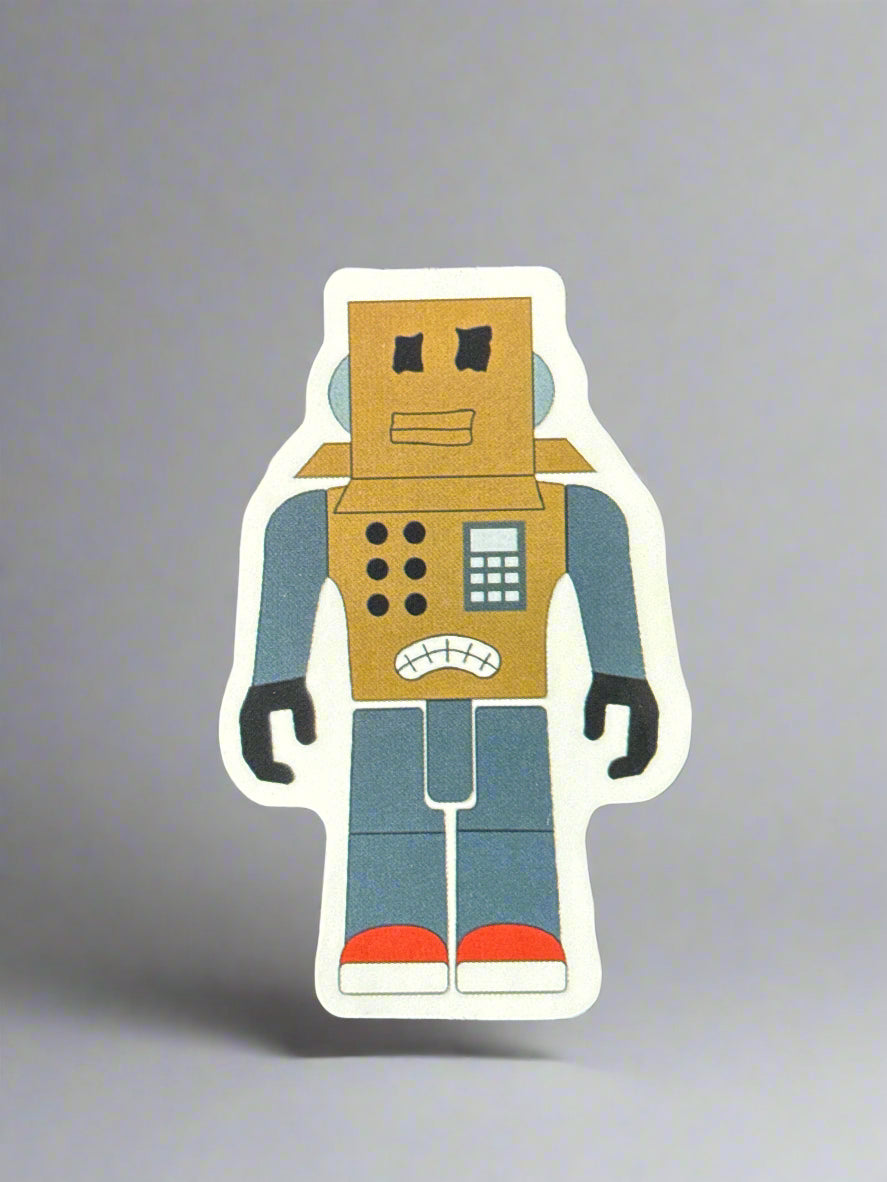 Roblox Mr. Robot Sticker Perfect Condition Approx 2-3" In Size
