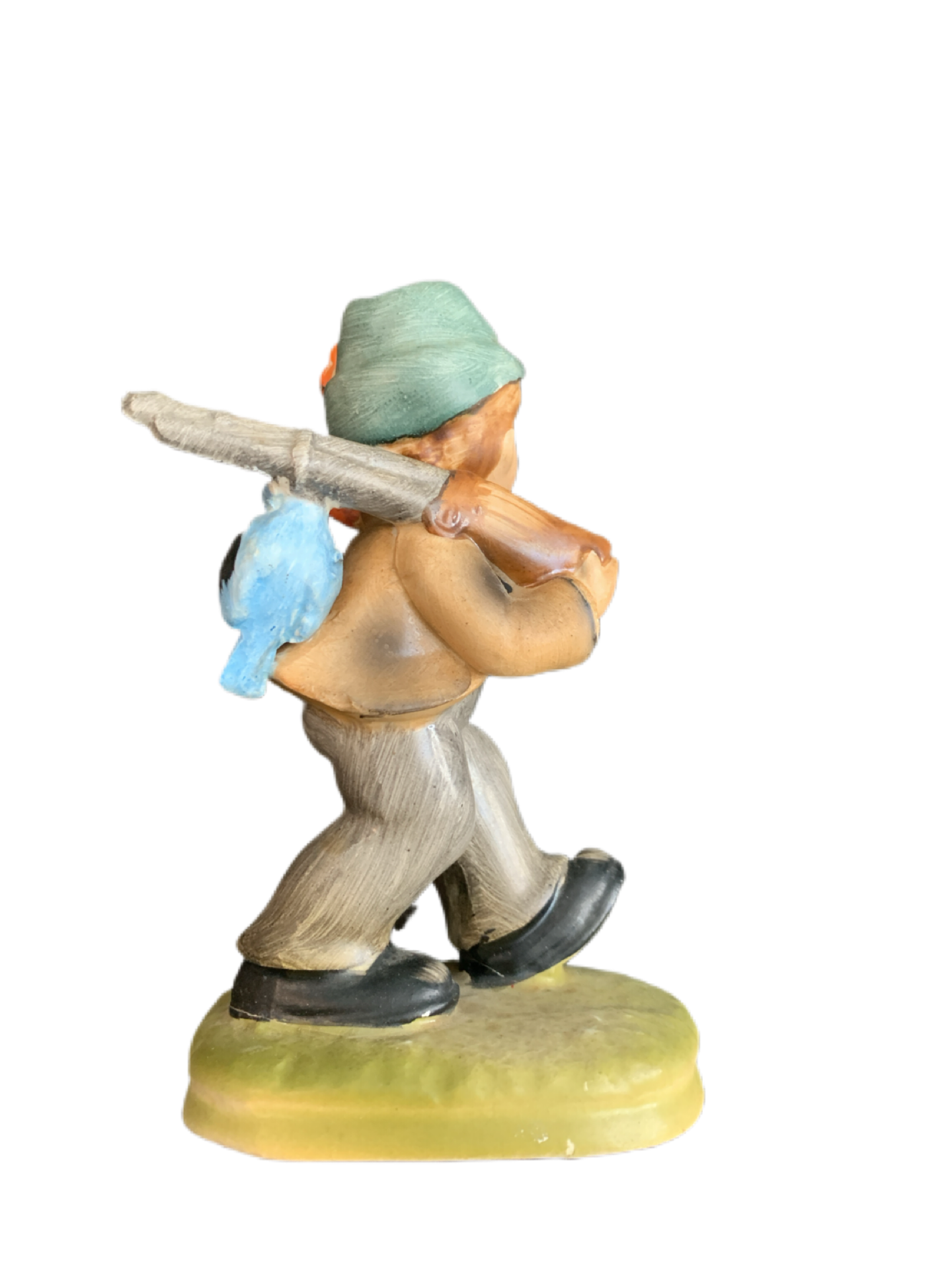 Artmark Japan Boy with Gun and Bird Figurine 5" Tall