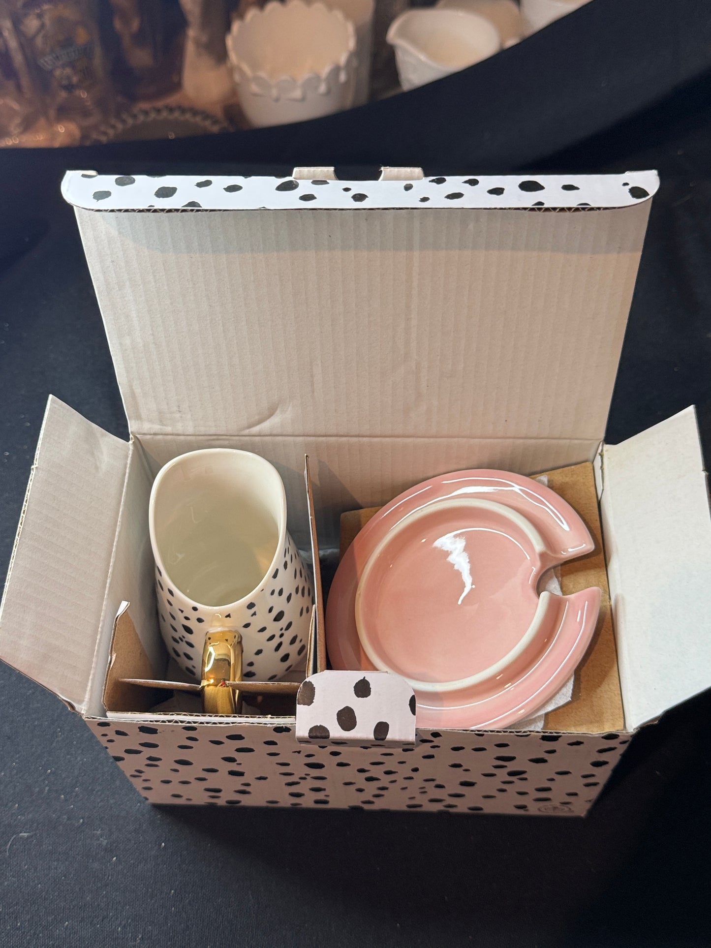 Eleanor Bowmer Sugar Bowl & Milk Jug & Spoon Set New in Box Never used.