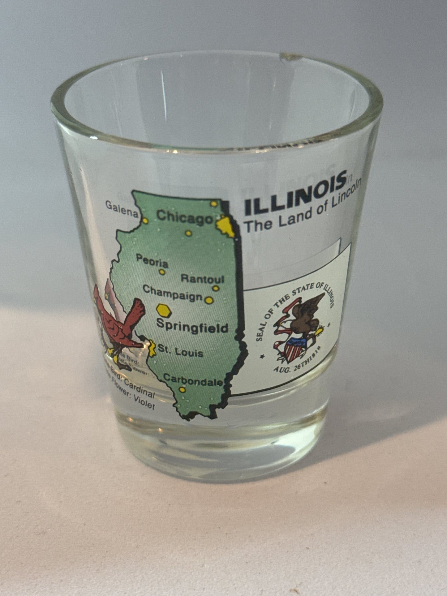 Illinois Shot Glass 2.25" Tall