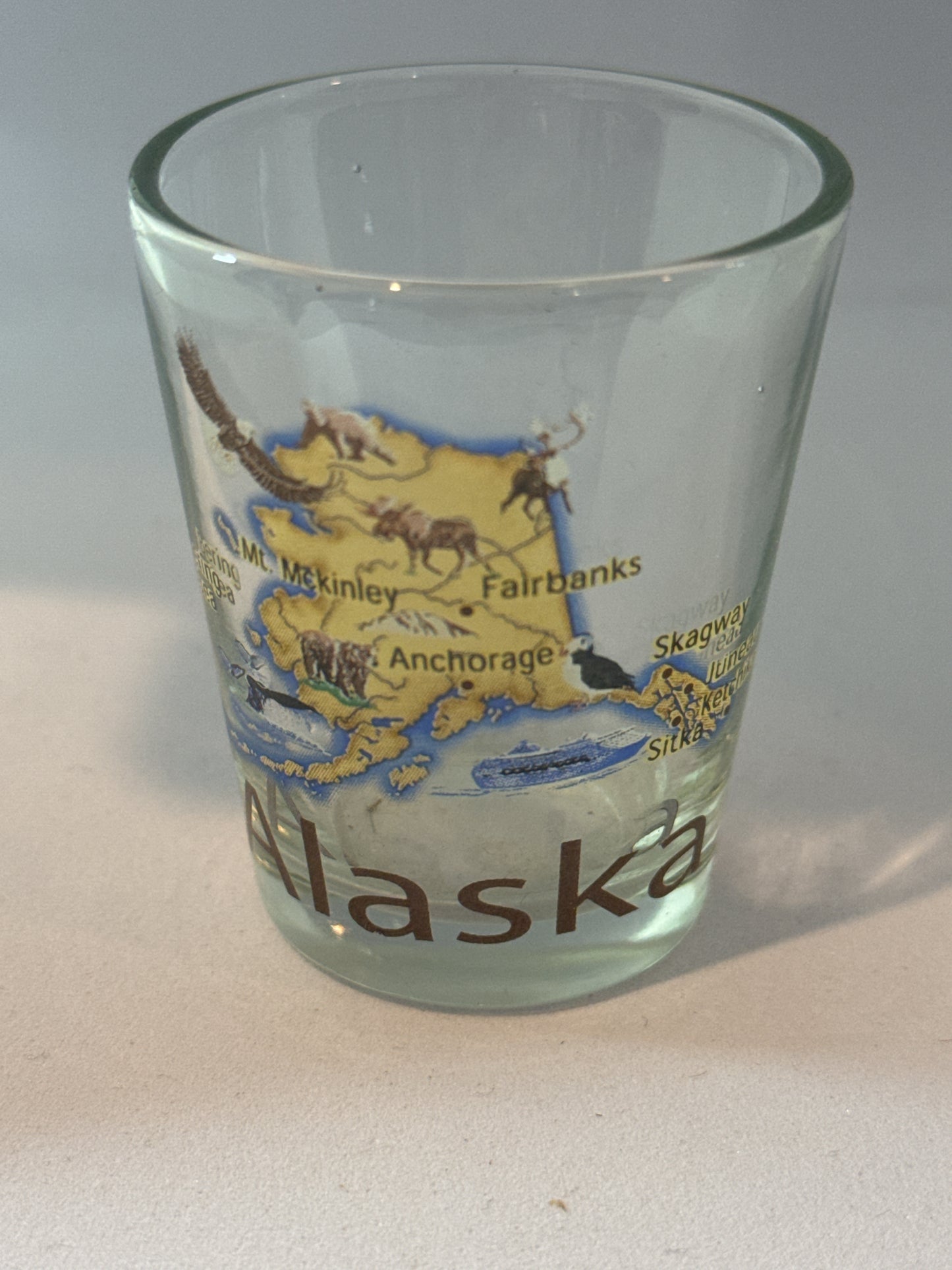 Alaska Shot Glass 2.25" Tall