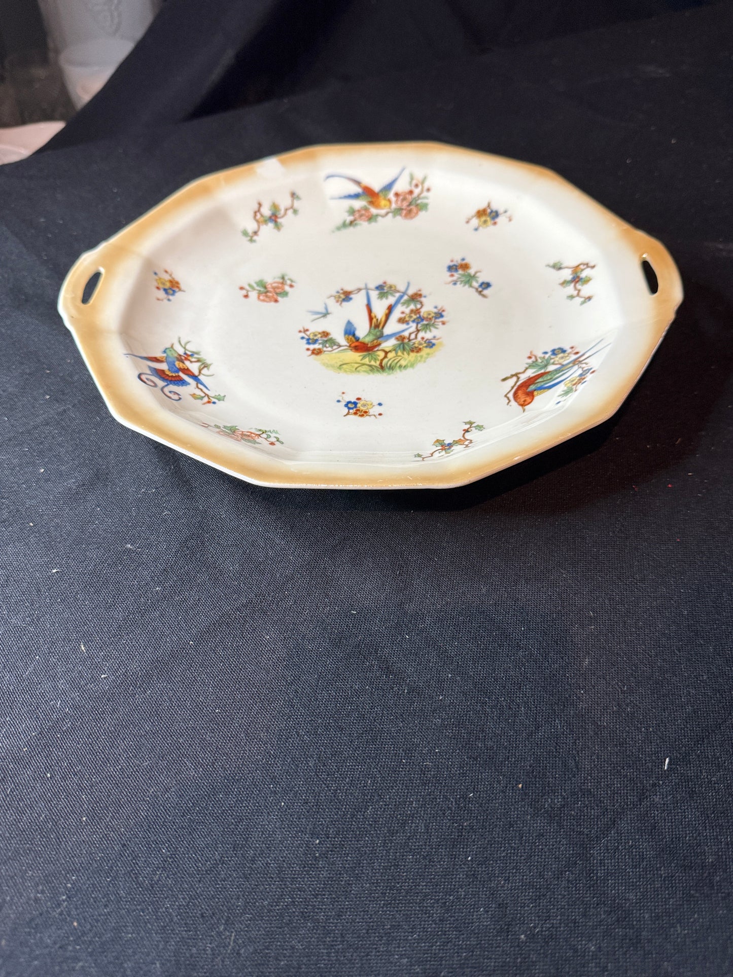German Birds of Paradise 10" Serving Platter Dinner Plate Bavaria