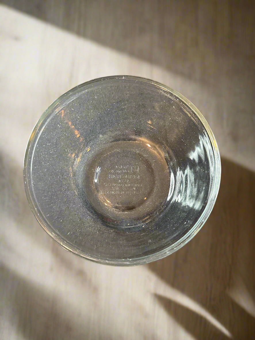 Pair of Anchor Hocking Clear Glass Mixing Bowls 2.5 Qt (8.5" Wide) & 1.5 Qt (7.25" Wide)