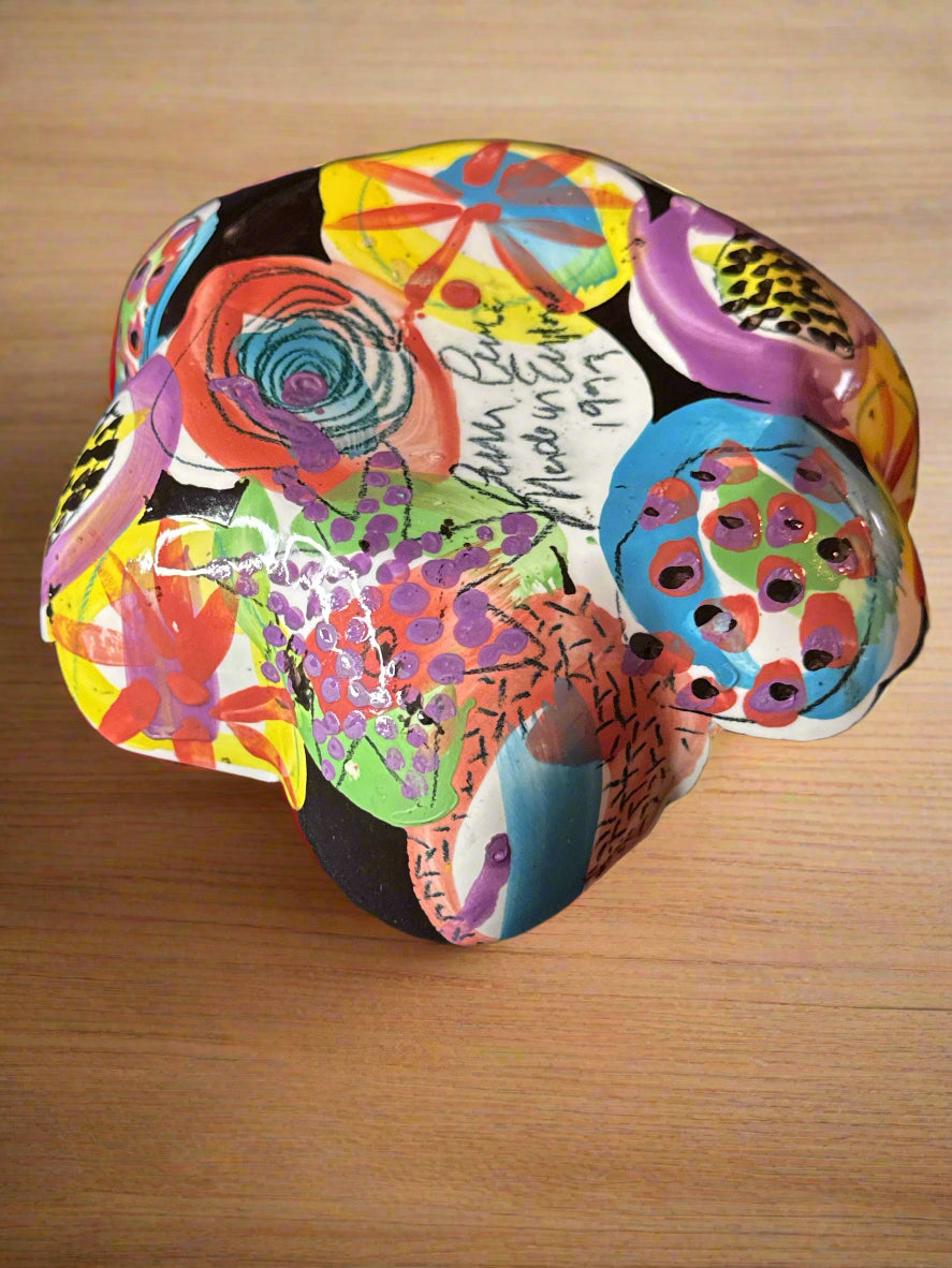 1993 Lorna Jackson Currie Hand Painted Signed Bowl 7.5"