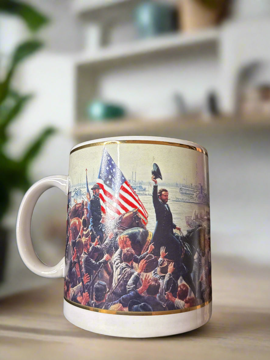 Mort Kunstler Gen. Ulysses S. Grant Commemorative Coffee Mug Glorious Fourth 16oz New in Box