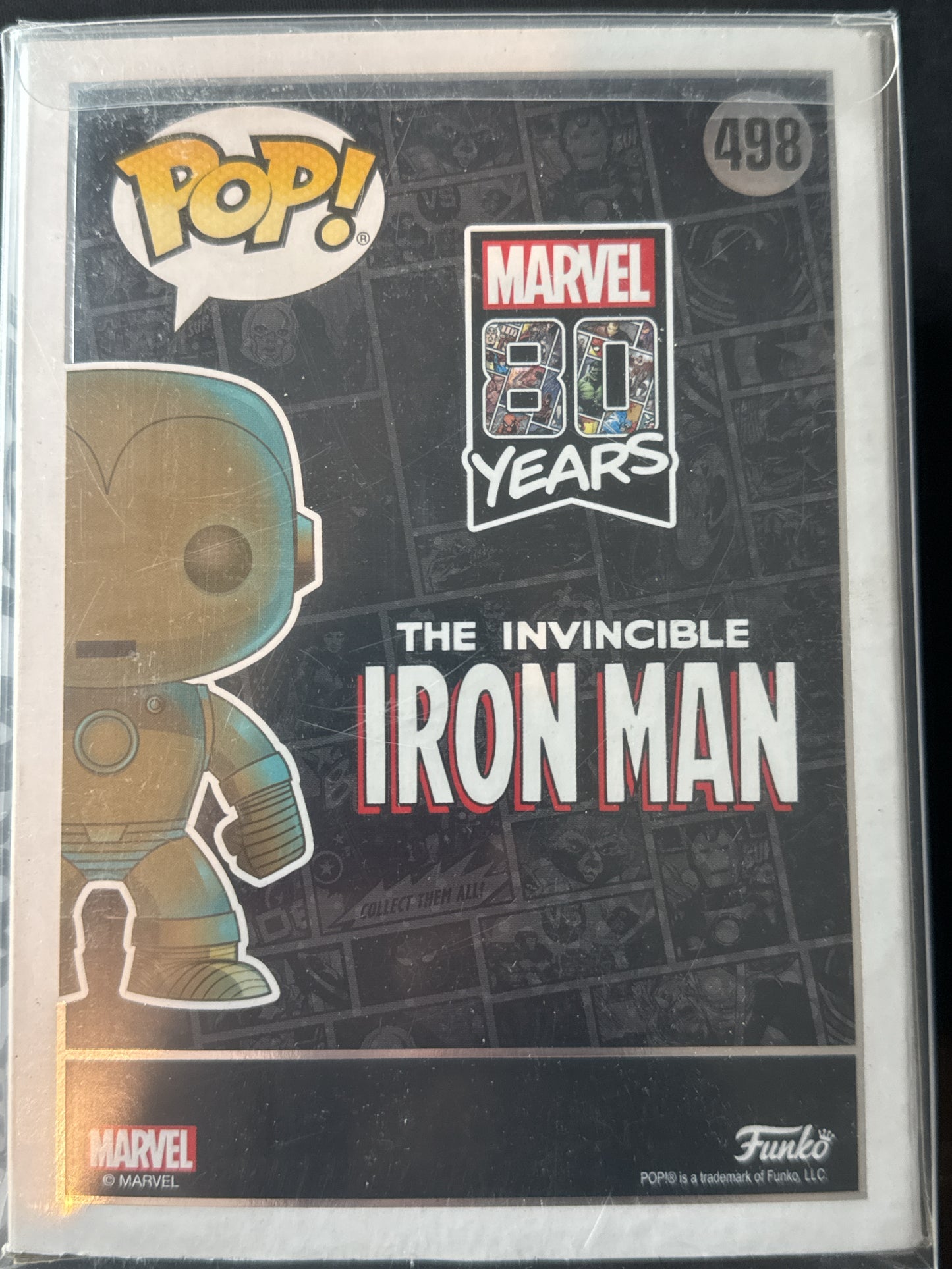 Funko Pop! Marvel #498 Iron Man Bobble Head Target Exclusive Soft Protective Case NIB
