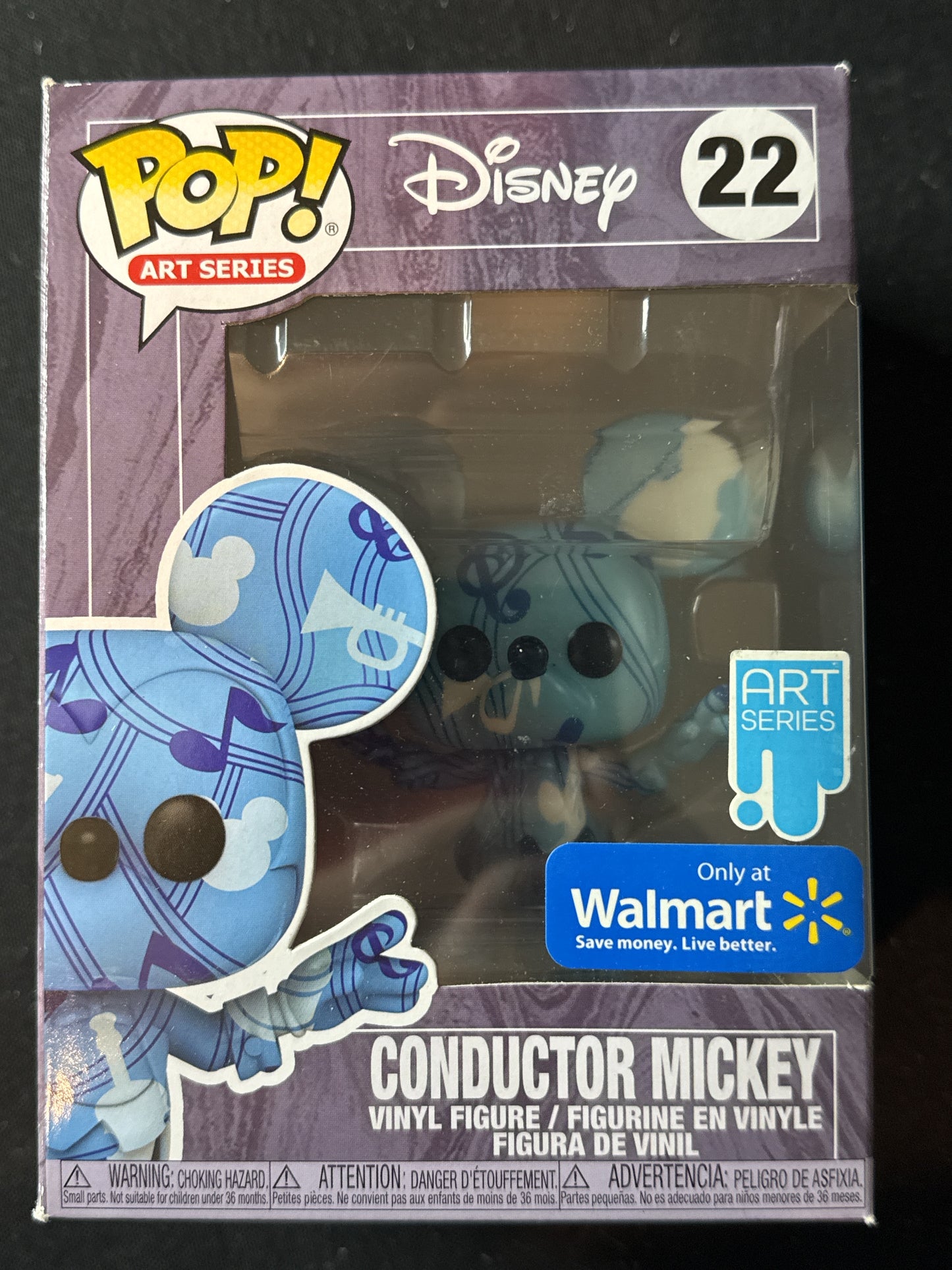 Funko Pop! Art Series Disney #22 Conductor Mickey Vinyl Figure New in Box Walmart Exclusive