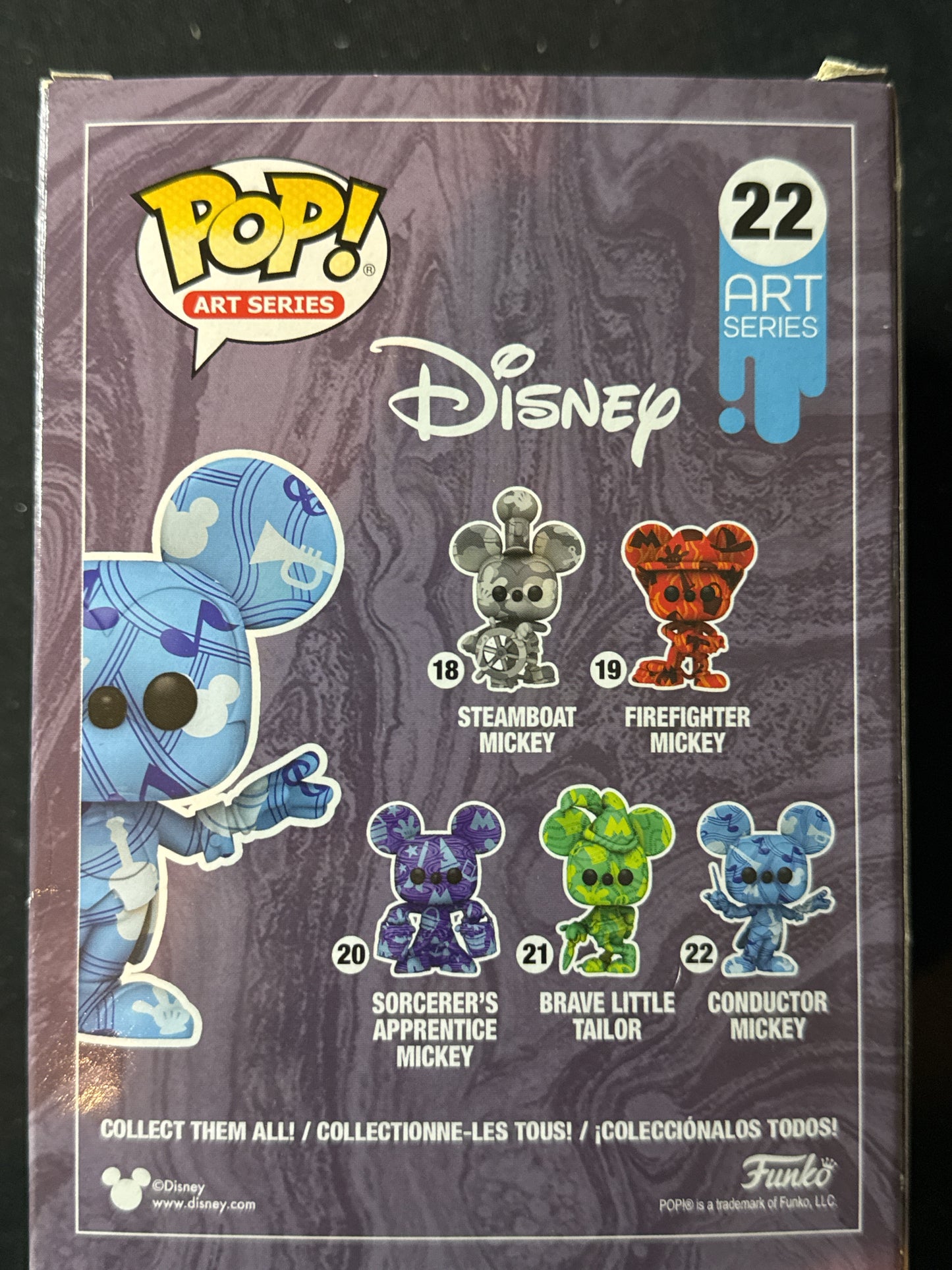 Funko Pop! Art Series Disney #22 Conductor Mickey Vinyl Figure New in Box Walmart Exclusive