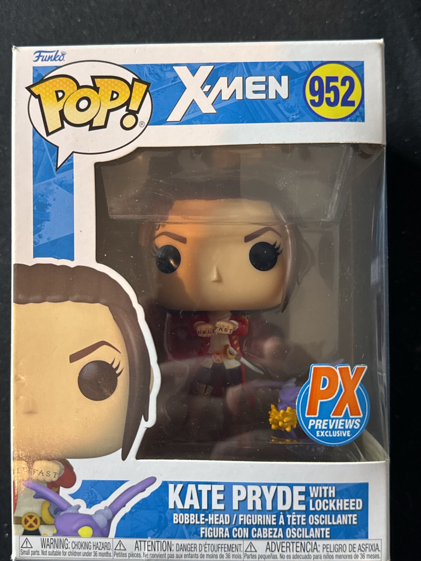 Funko Pop! X-Men #952 PX Previews Exclusive Kate Pryde with Lockheed Bobble Head NIB