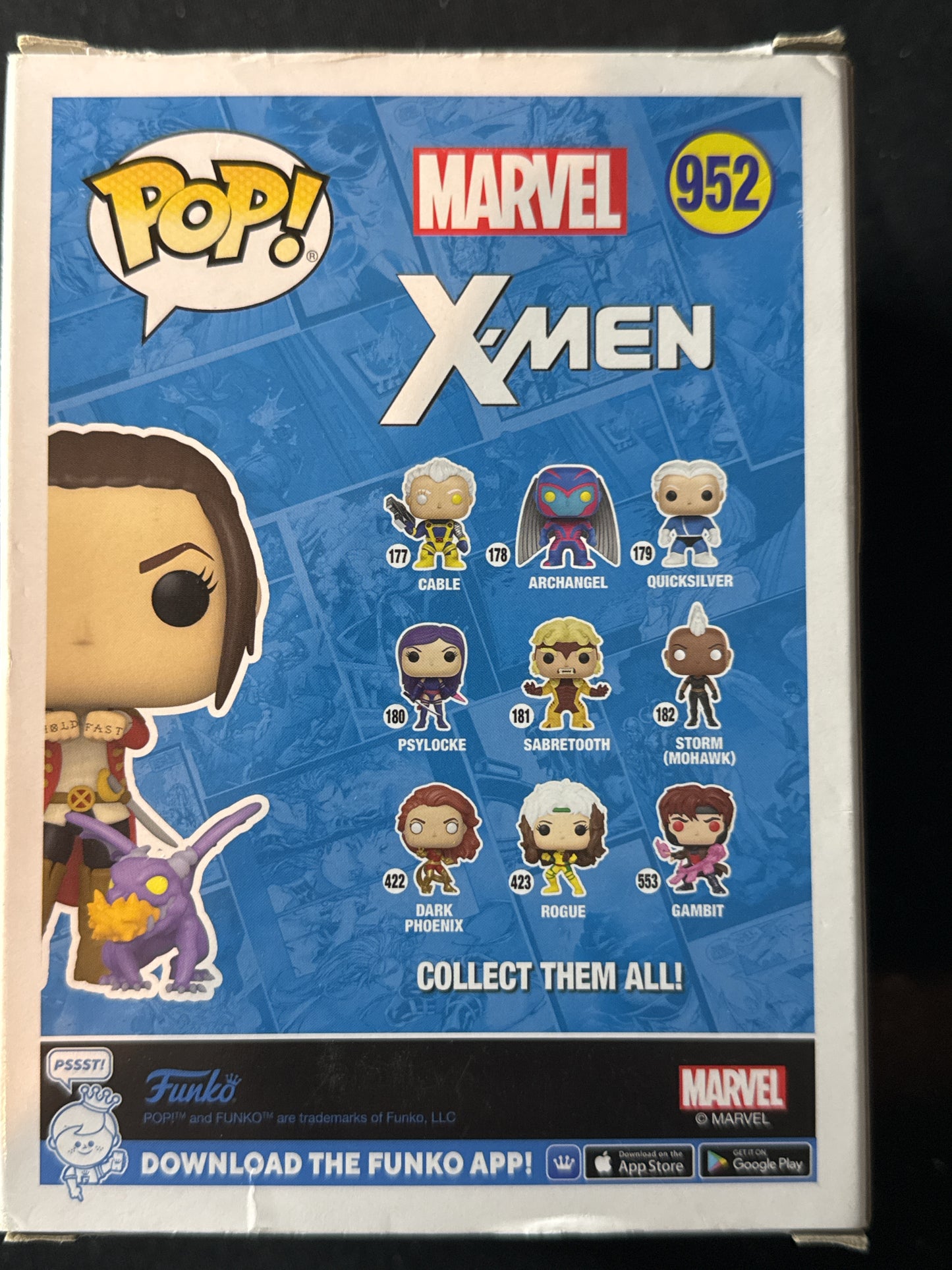 Funko Pop! X-Men #952 PX Previews Exclusive Kate Pryde with Lockheed Bobble Head NIB