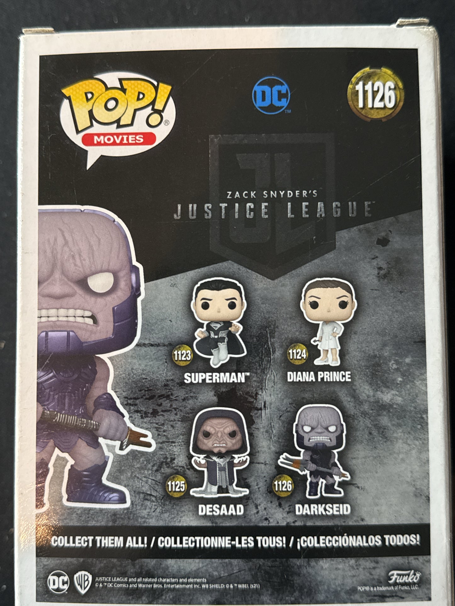 Funko Pop! Movies Zack Snyder's Justice League #1126 Darkseid Vinyl Figure New in box