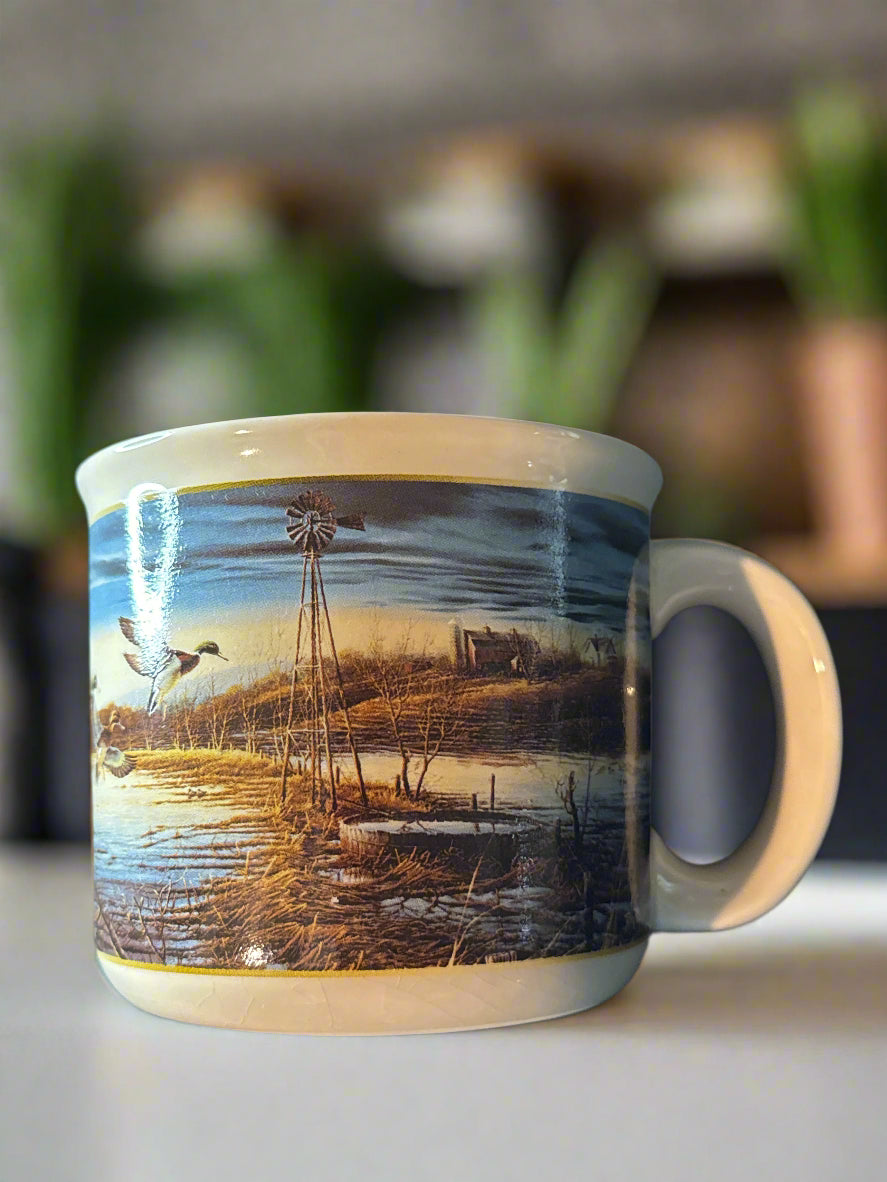 2006 Wild Wings Terry Redlin Wildlife Art 12 oz Spring Run Off Coffee Cup Mug Ducks